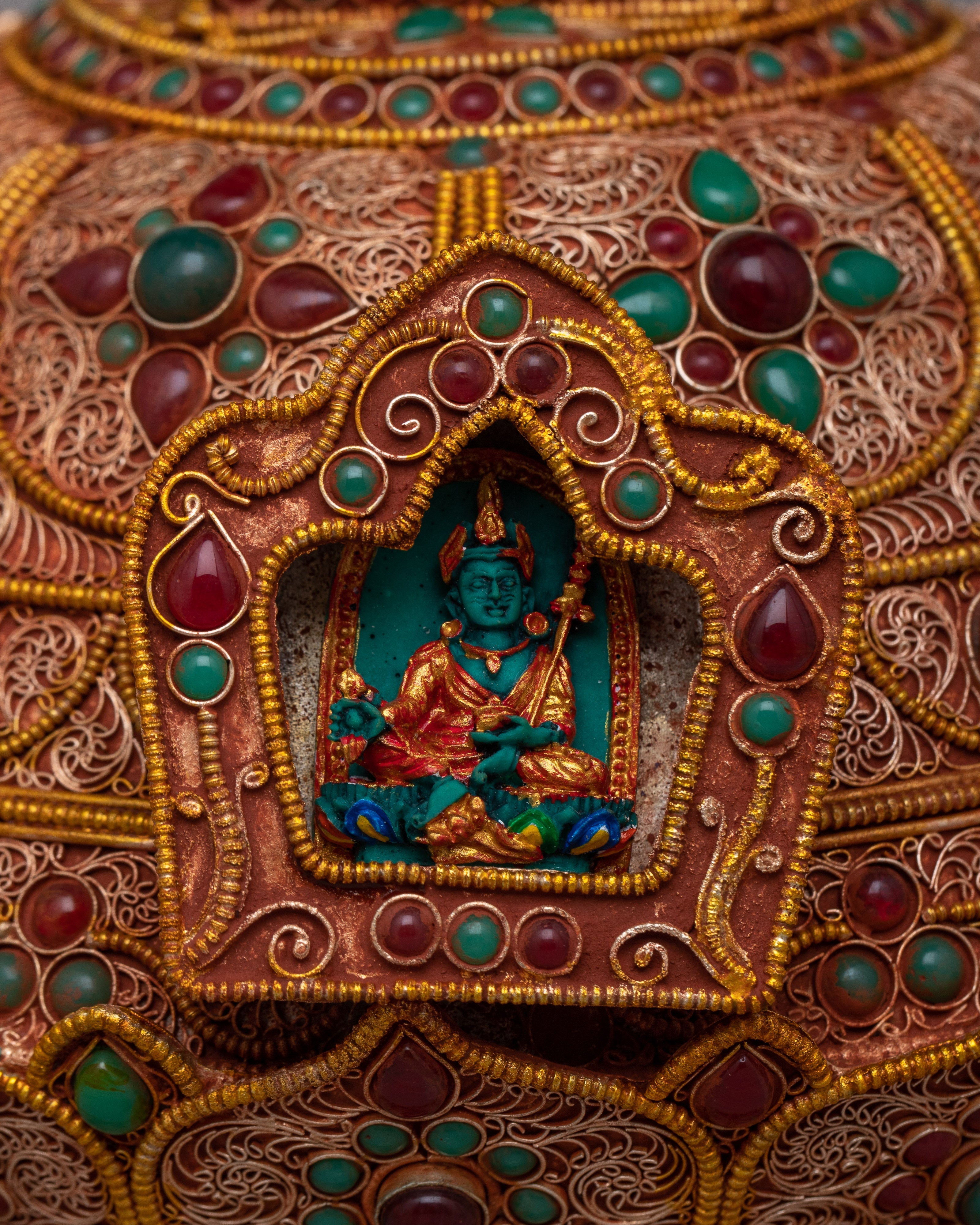 Tibetan Golden Stupa | Radiating Spiritual Harmony and Reverence