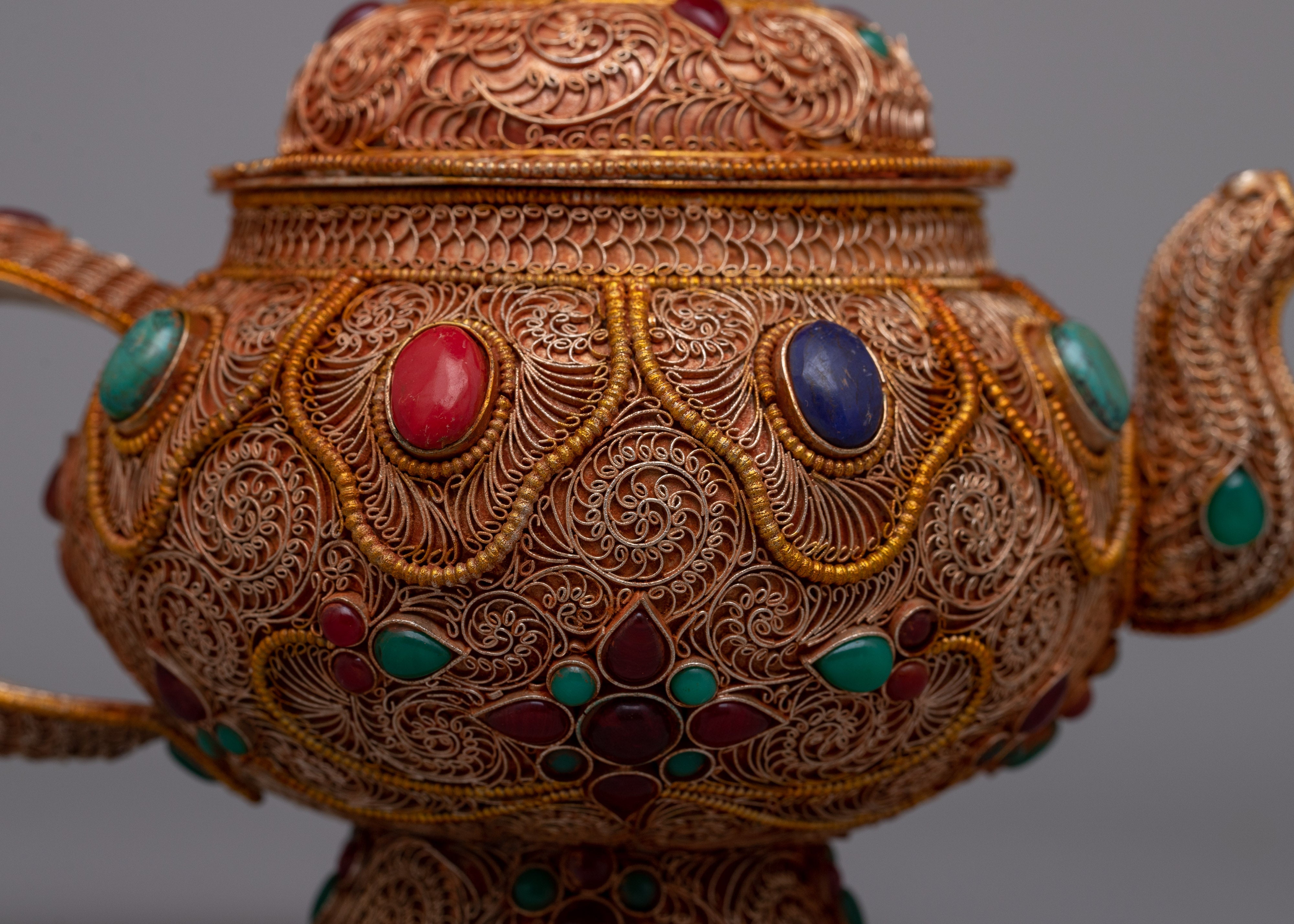 Tibetan Copper Teapot | Copper Teapot Infusing Cultural Charm
