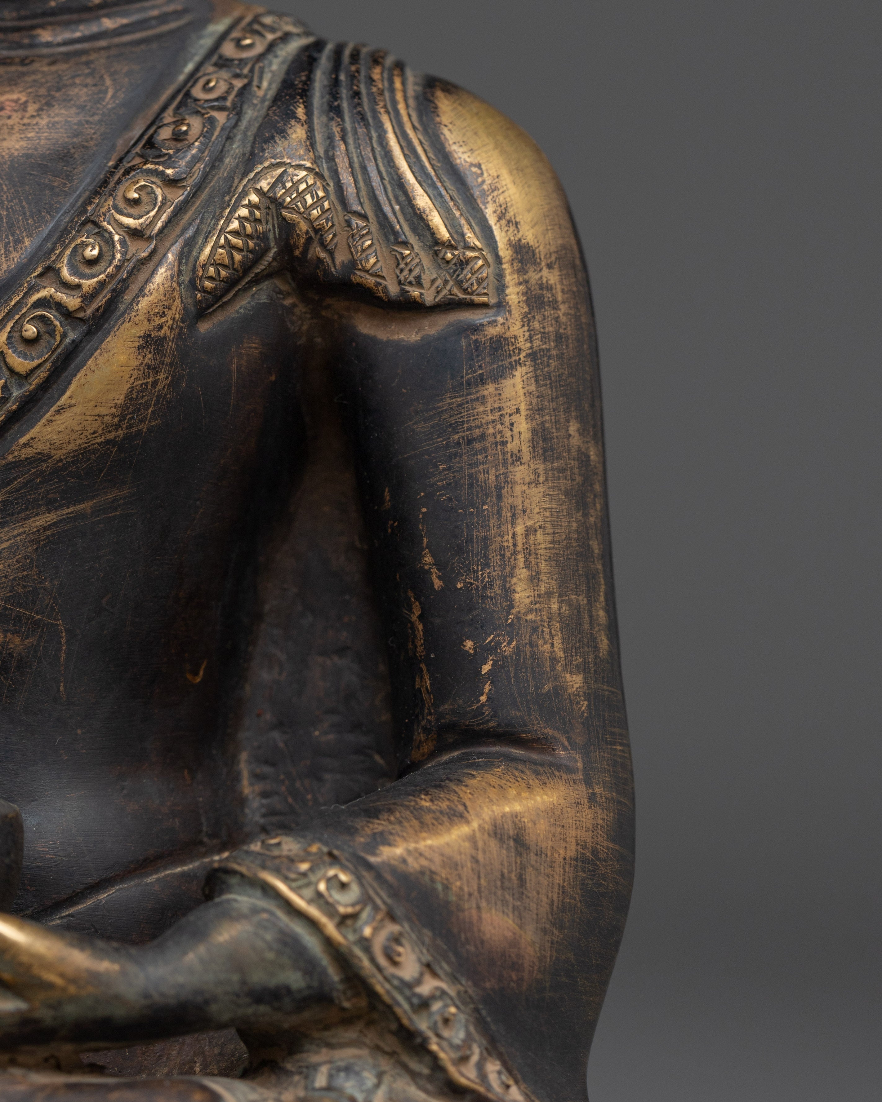 Handmade Dharmakara Amitabha Sculpture | Sacred Buddhist Art