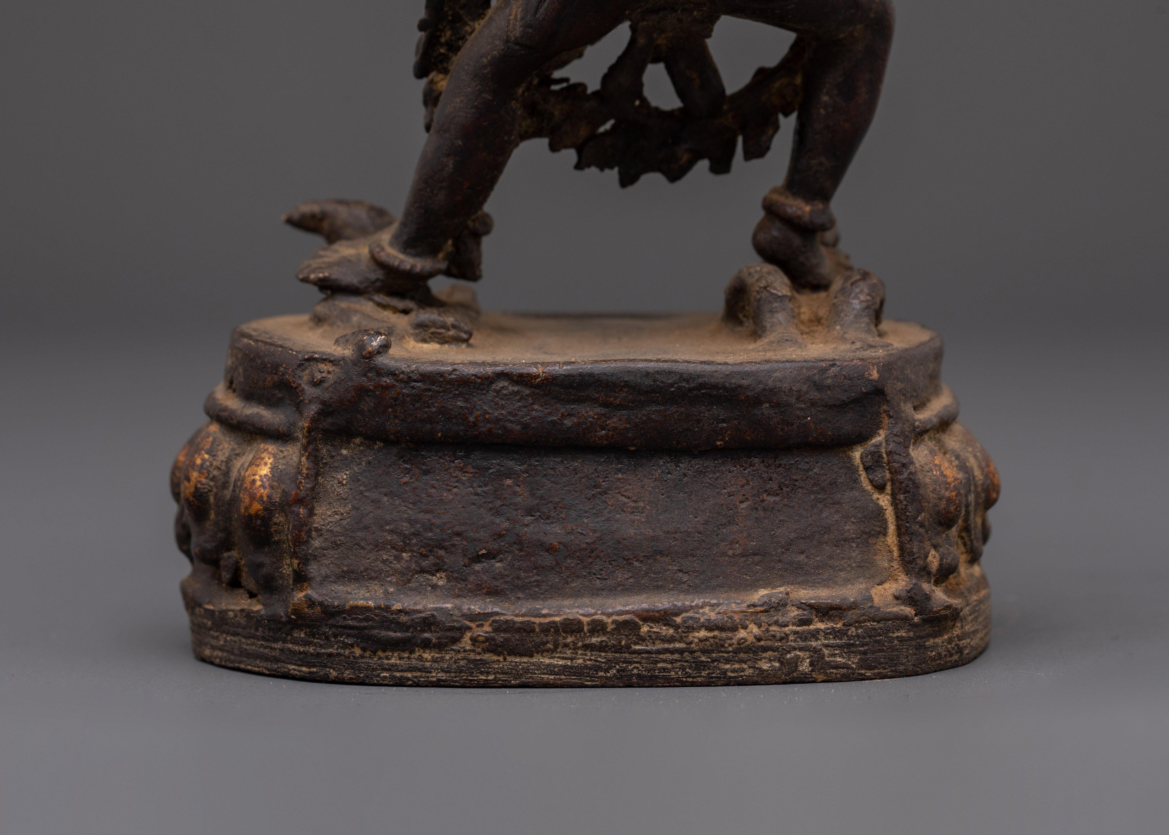 Handmade Hayagriva Yab-Yum Sculpture | Oxidized Copper Buddhist Statue