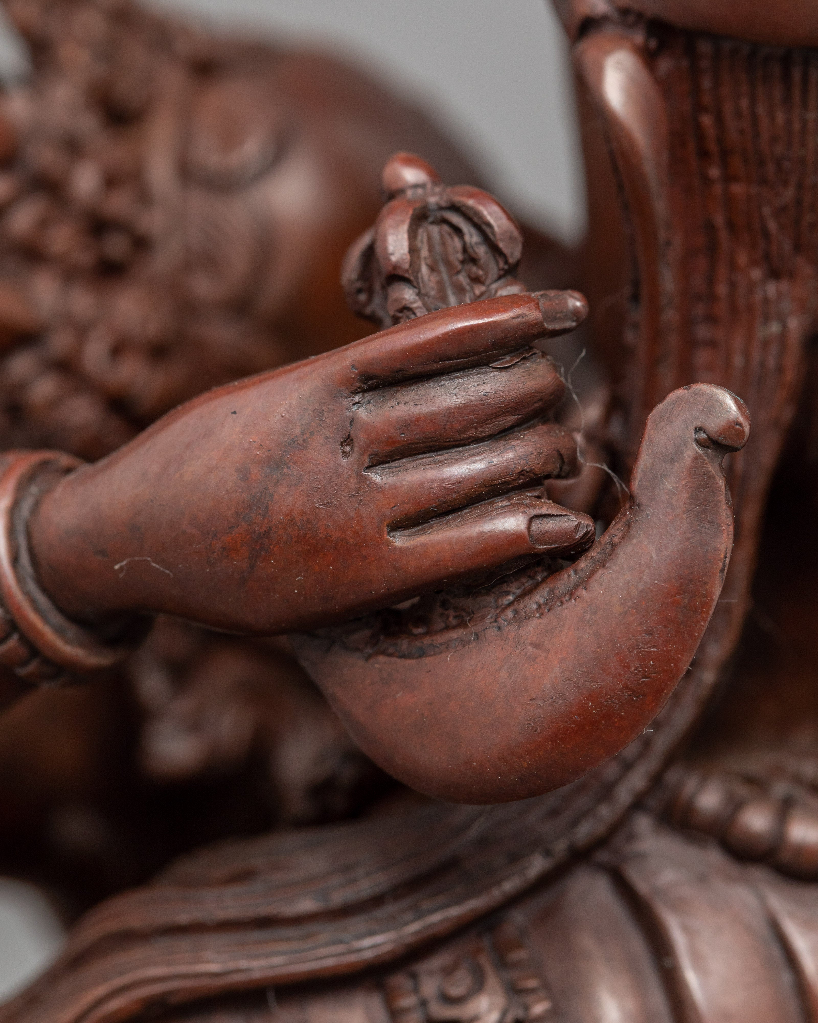 Guru Rinpoche with Consort Statue | Traditional Art-work of Buddhist Deity