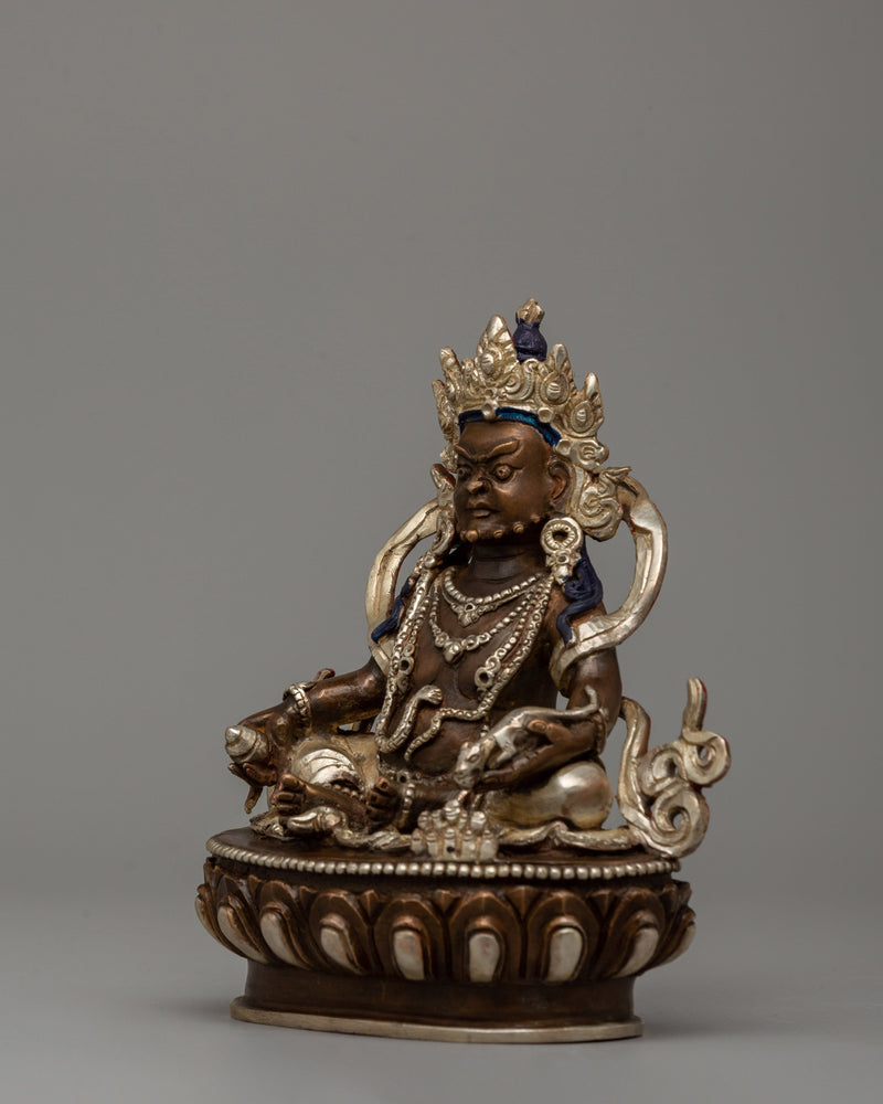 Oxidized Dzambhala Statue | The Buddhist Wealth Deity