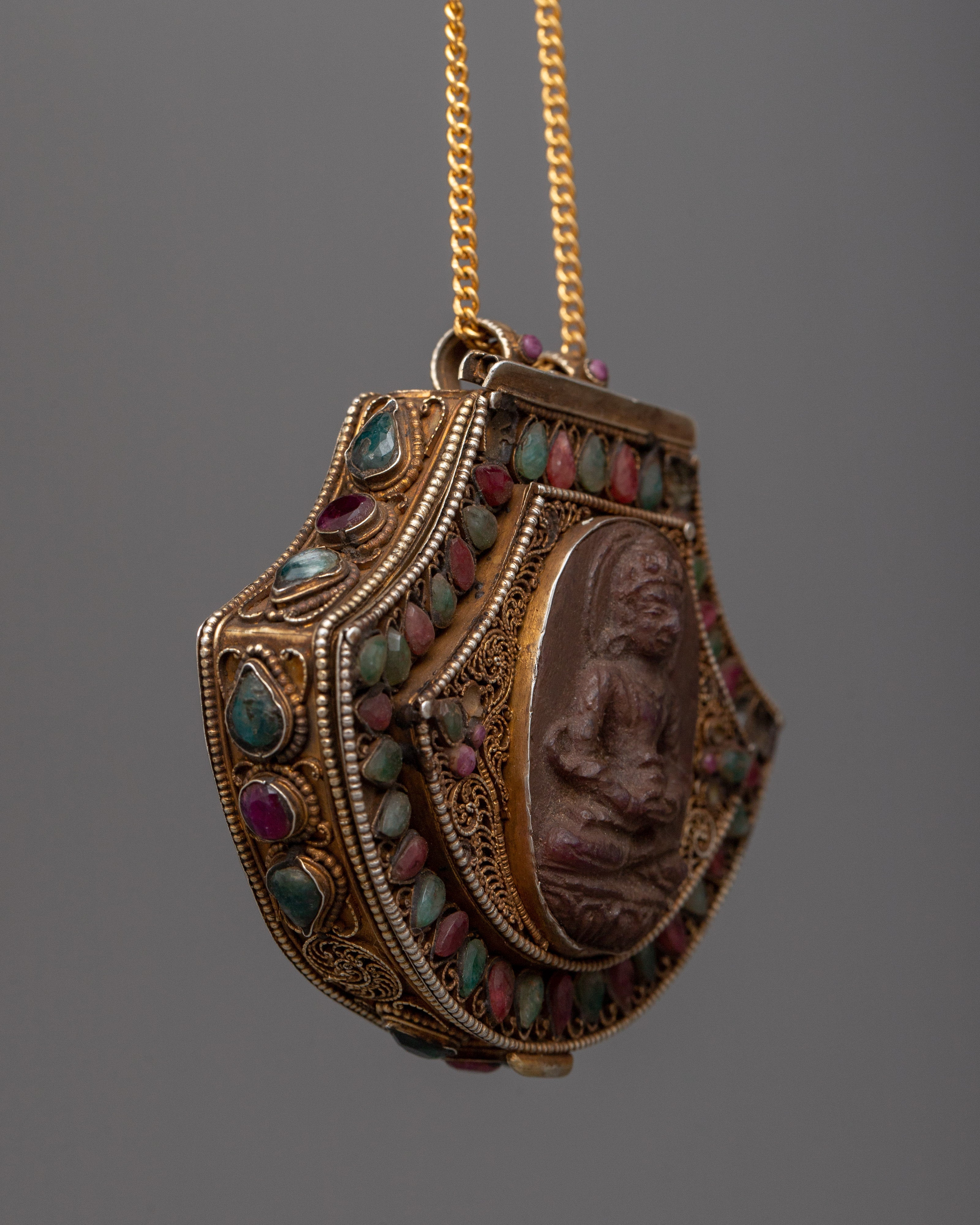Nepalese Ghau Locket | Traditional Symbol of Spiritual Safeguarding