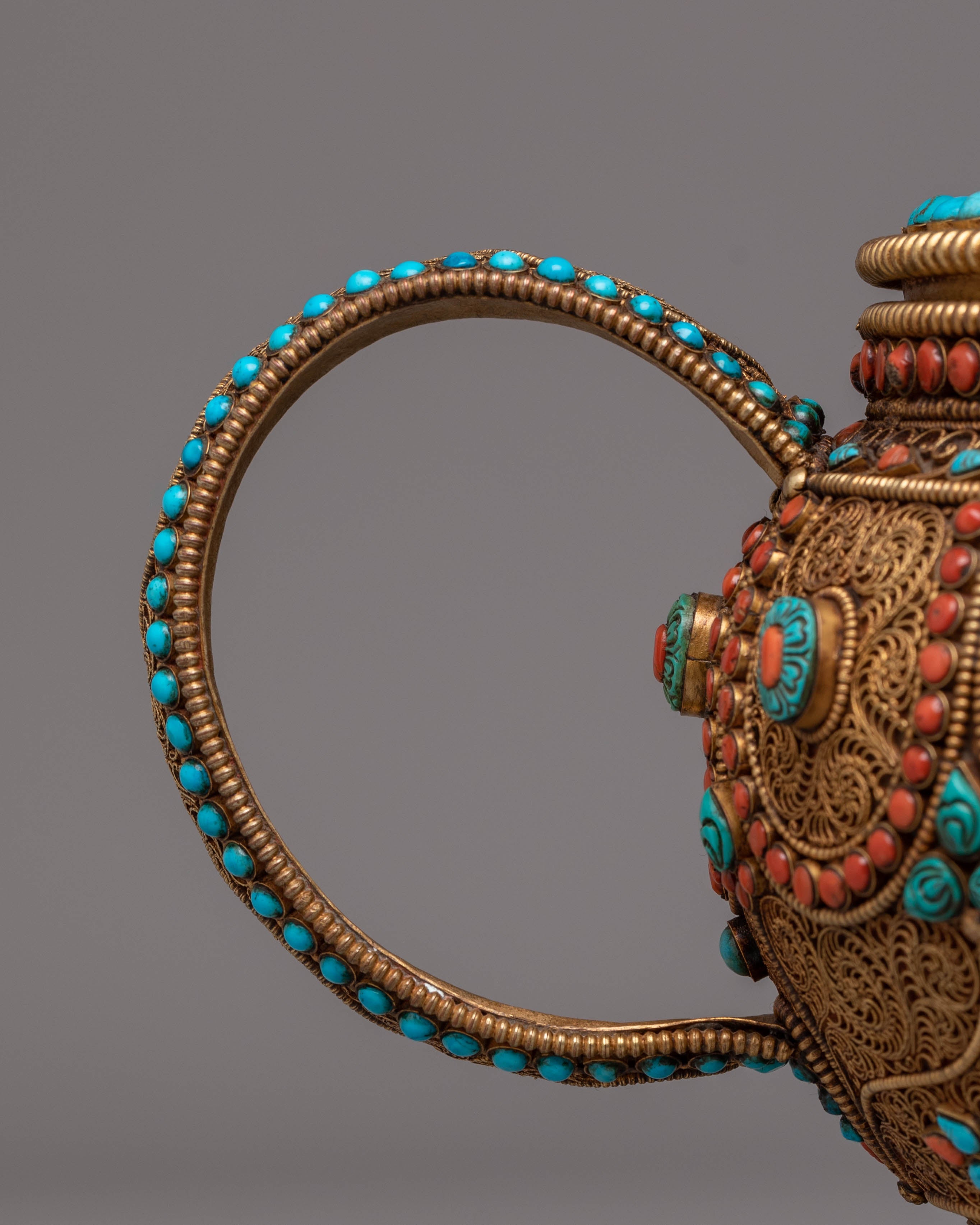 Tibetan Tea Pot for Home Decor | Spiritual & Artistic Teapot