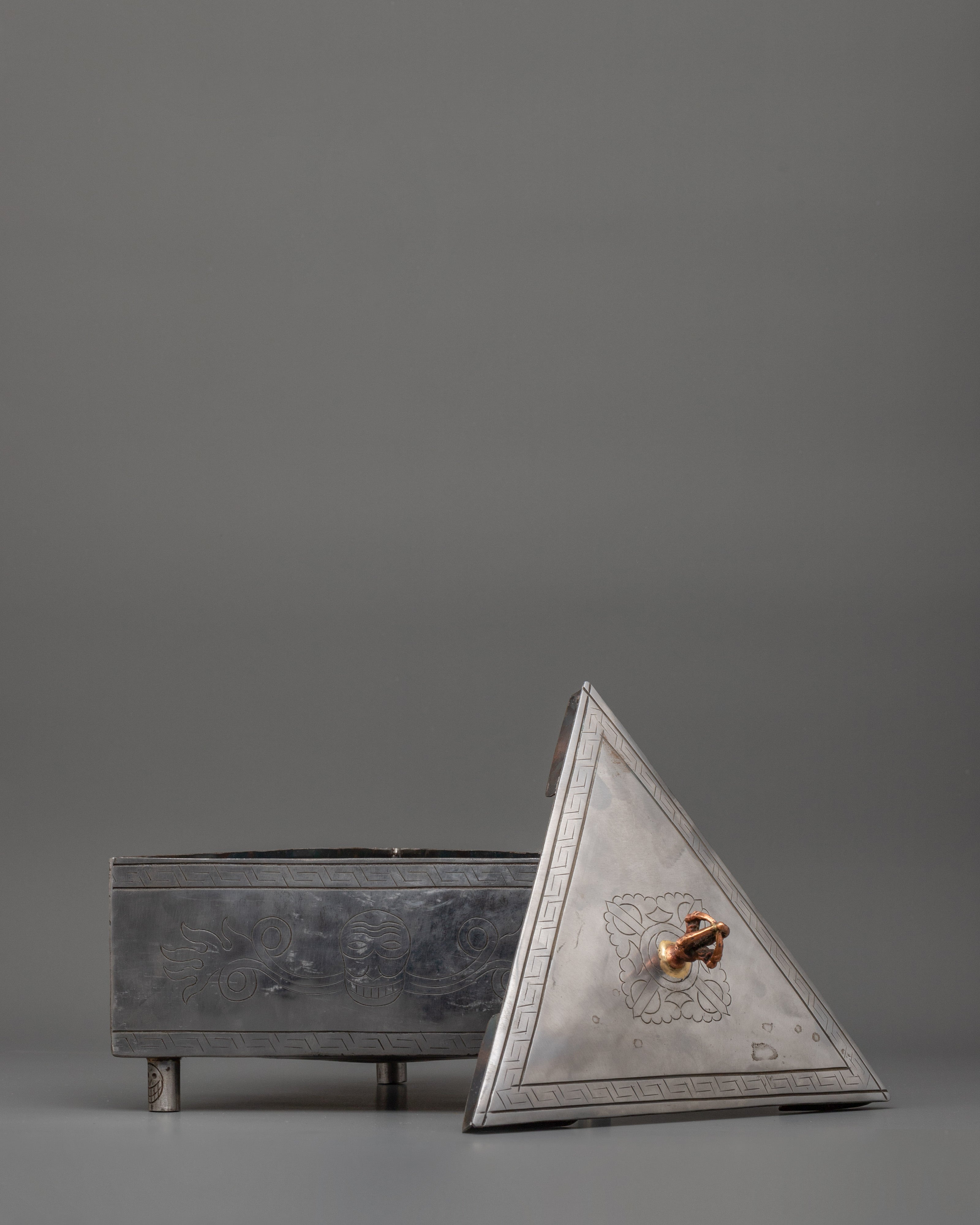 Ritual Item Box with Sacred Tools | Spiritual Meditation Artifact for Sacred Spaces