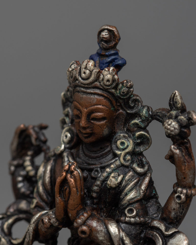 Copper Statue of Chenresig | Symbol of Infinite Love and Mercy