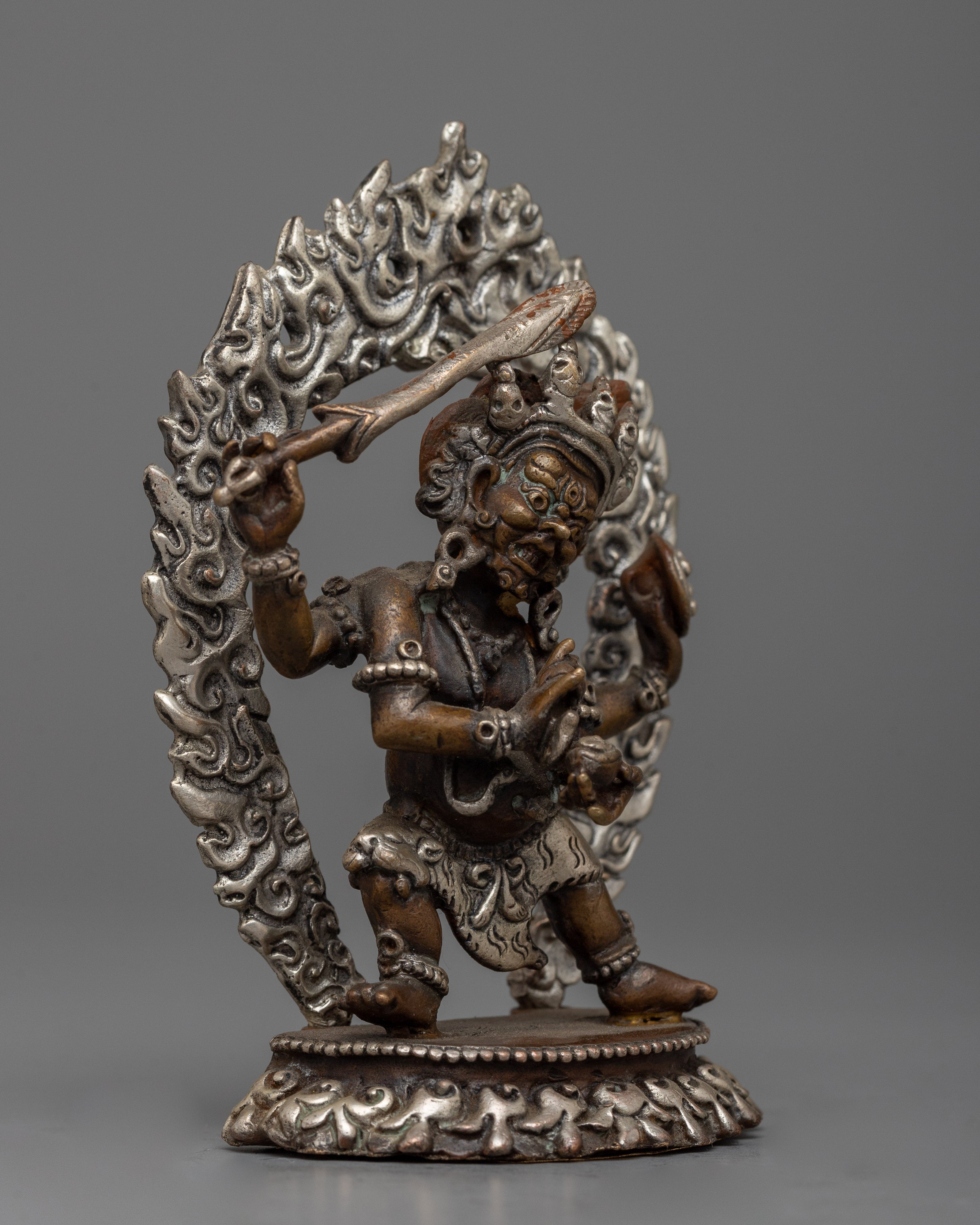 Tibetan Mahakala Statue |  Symbol of Power and Guardianship in Spiritual Practice