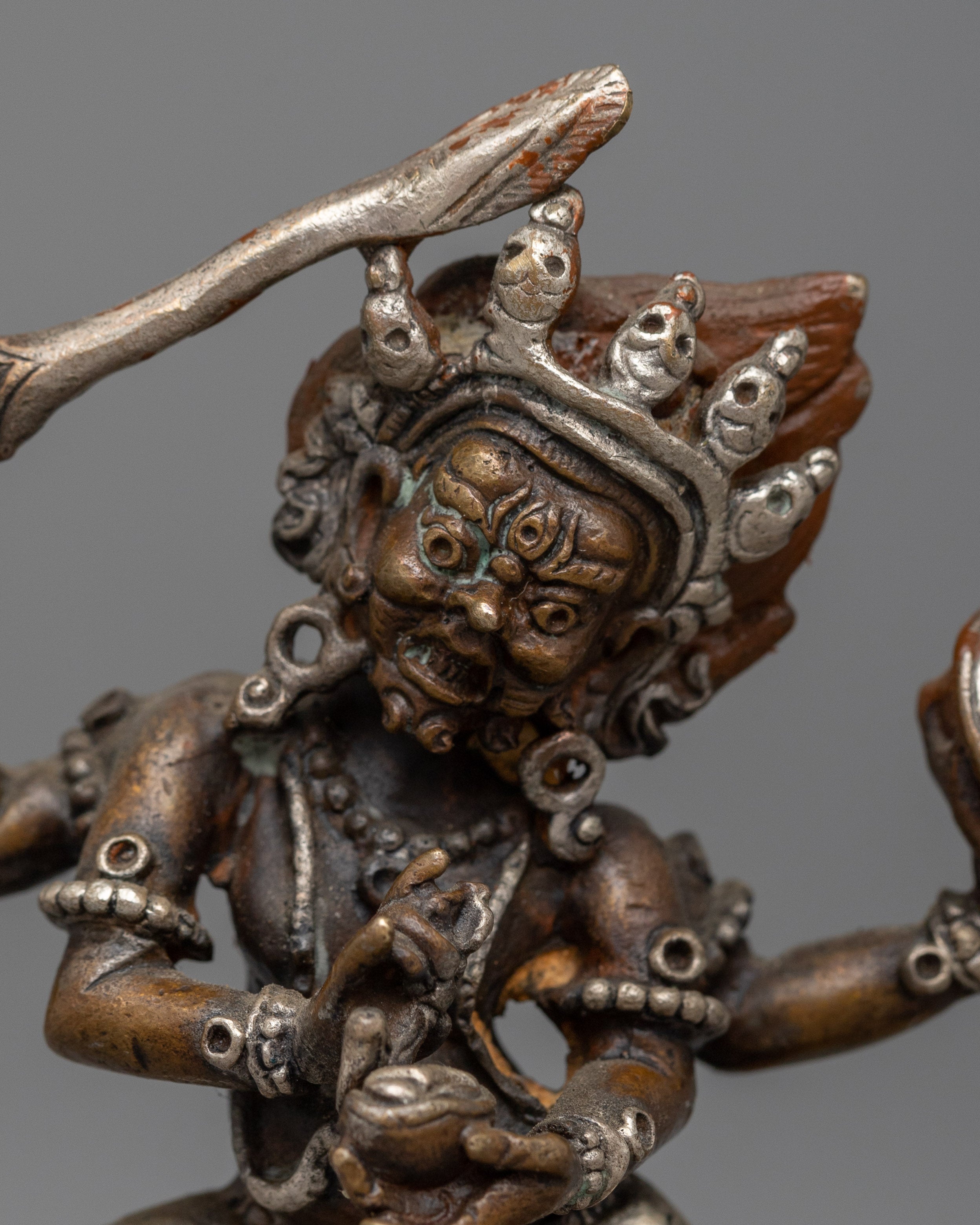 Tibetan Mahakala Statue |  Symbol of Power and Guardianship in Spiritual Practice