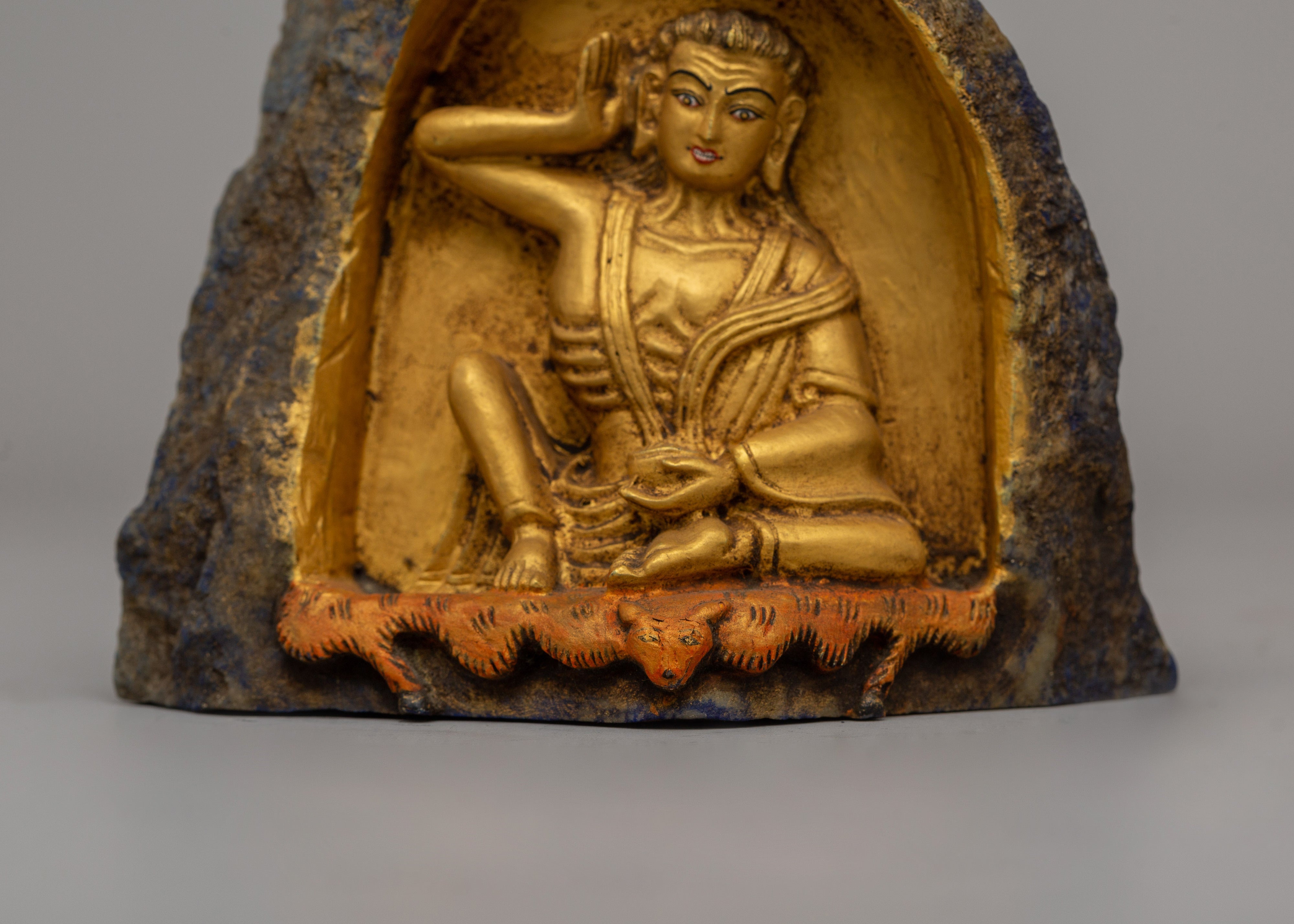 Milarepa Buddhist Master Statue | Handcrafted Lapis Lazuli Crafts