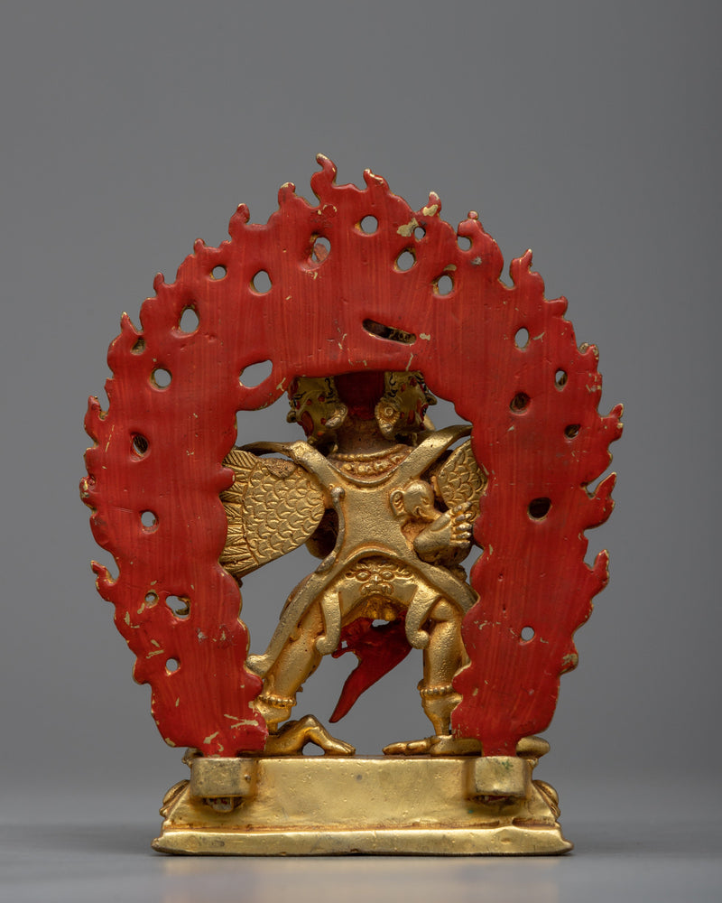 Vajrakilaya Prayer Statue | Gold-Plated for Spiritual Blessings