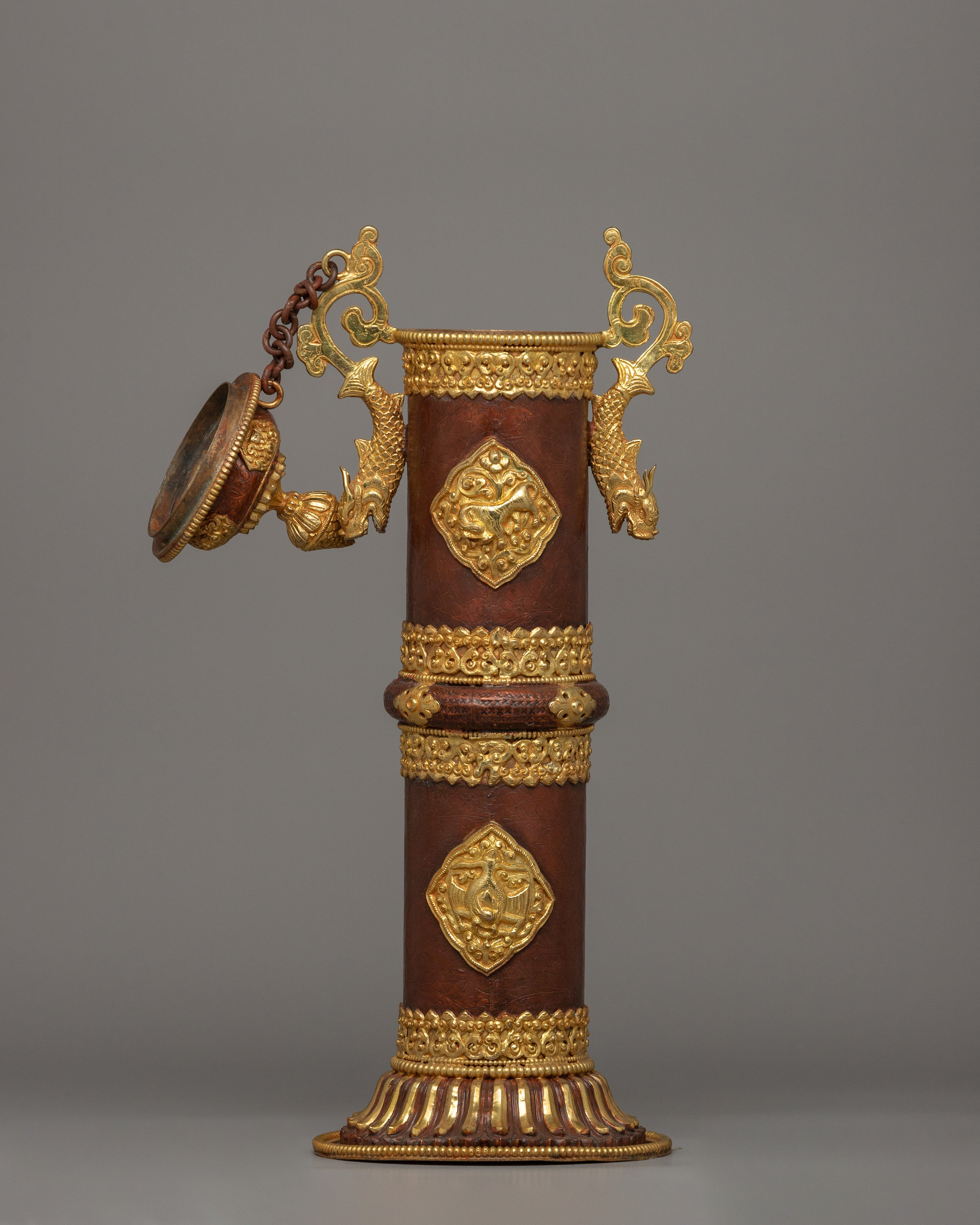 Gold Plated Incense Holder | Elegant Ritual Tool