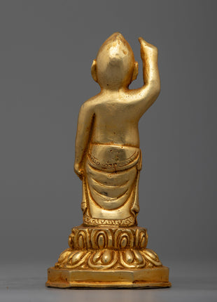Statue of Standing Buddha | Symbol of Peace and Enlightenment in Spiritual Deco