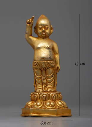 Statue of Standing Buddha | Symbol of Peace and Enlightenment in Spiritual Deco