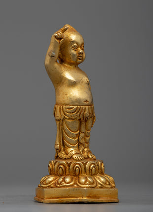 Statue of Standing Buddha | Symbol of Peace and Enlightenment in Spiritual Deco