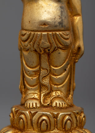Statue of Standing Buddha | Symbol of Peace and Enlightenment in Spiritual Deco