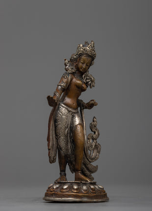 Standing White Tara Statue | Symbolizing Compassion and Spiritual Guidance
