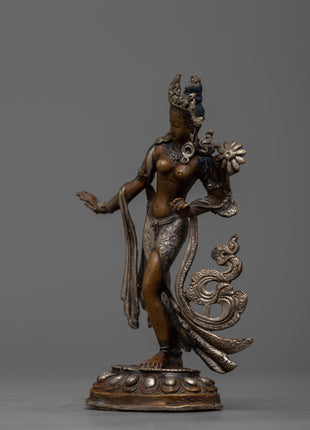 Standing White Tara Statue | Symbolizing Compassion and Spiritual Guidance