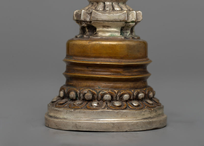 Handcrafted Kadampa Buddha Stupa | Symbol of Spiritual Sanctity and Reverence