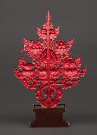 Tibetan Melong Home Decor | Copper Home Altar Art