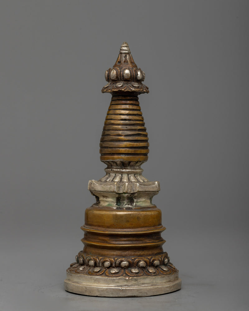 Handcrafted Kadampa Buddha Stupa | Symbol of Spiritual Sanctity and Reverence