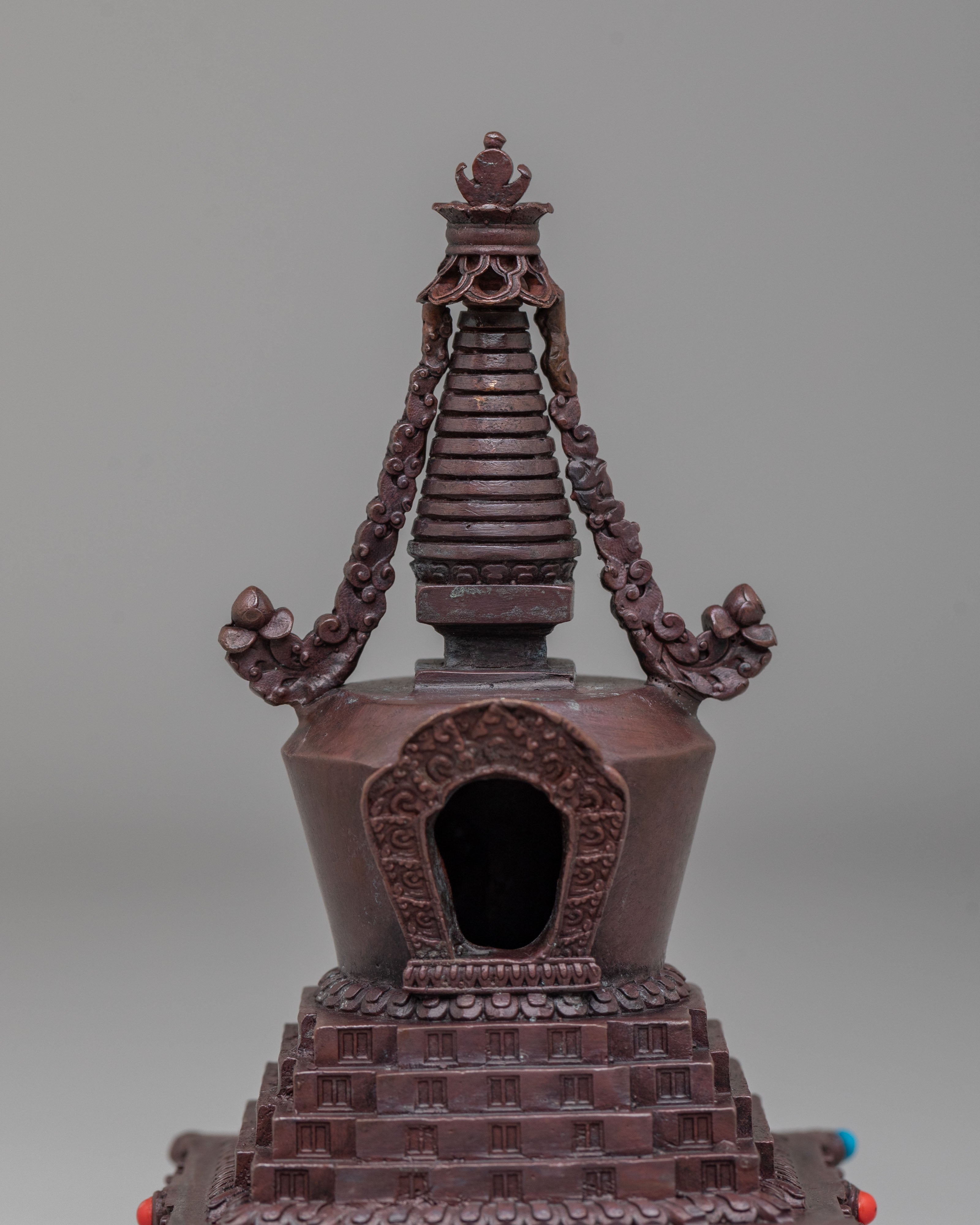 Machine Made Stupa Set | Perfect for Altars Meditation Spaces & Decor