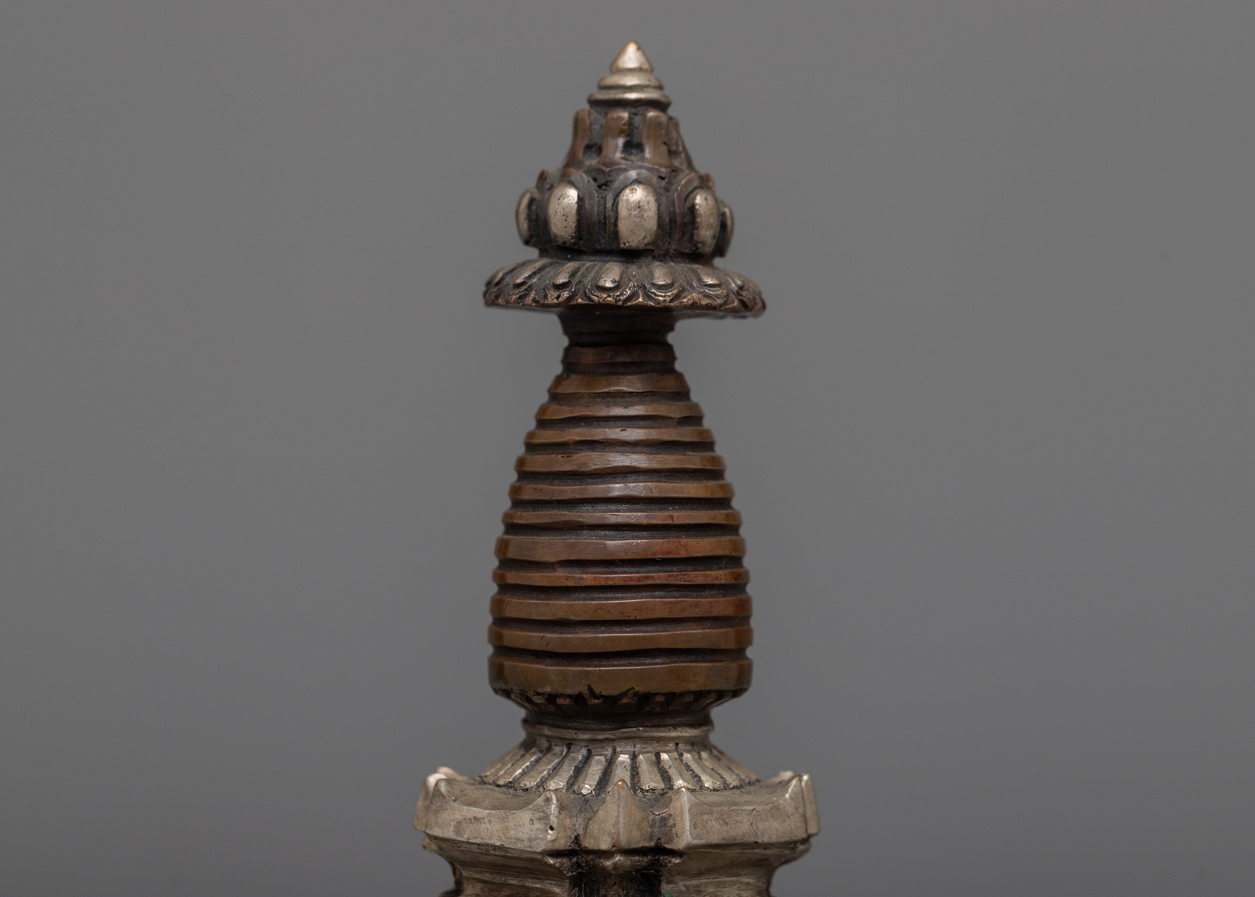 Handcrafted Stupa Statue | Symbol of Spiritual Reverence and Timeless Beauty