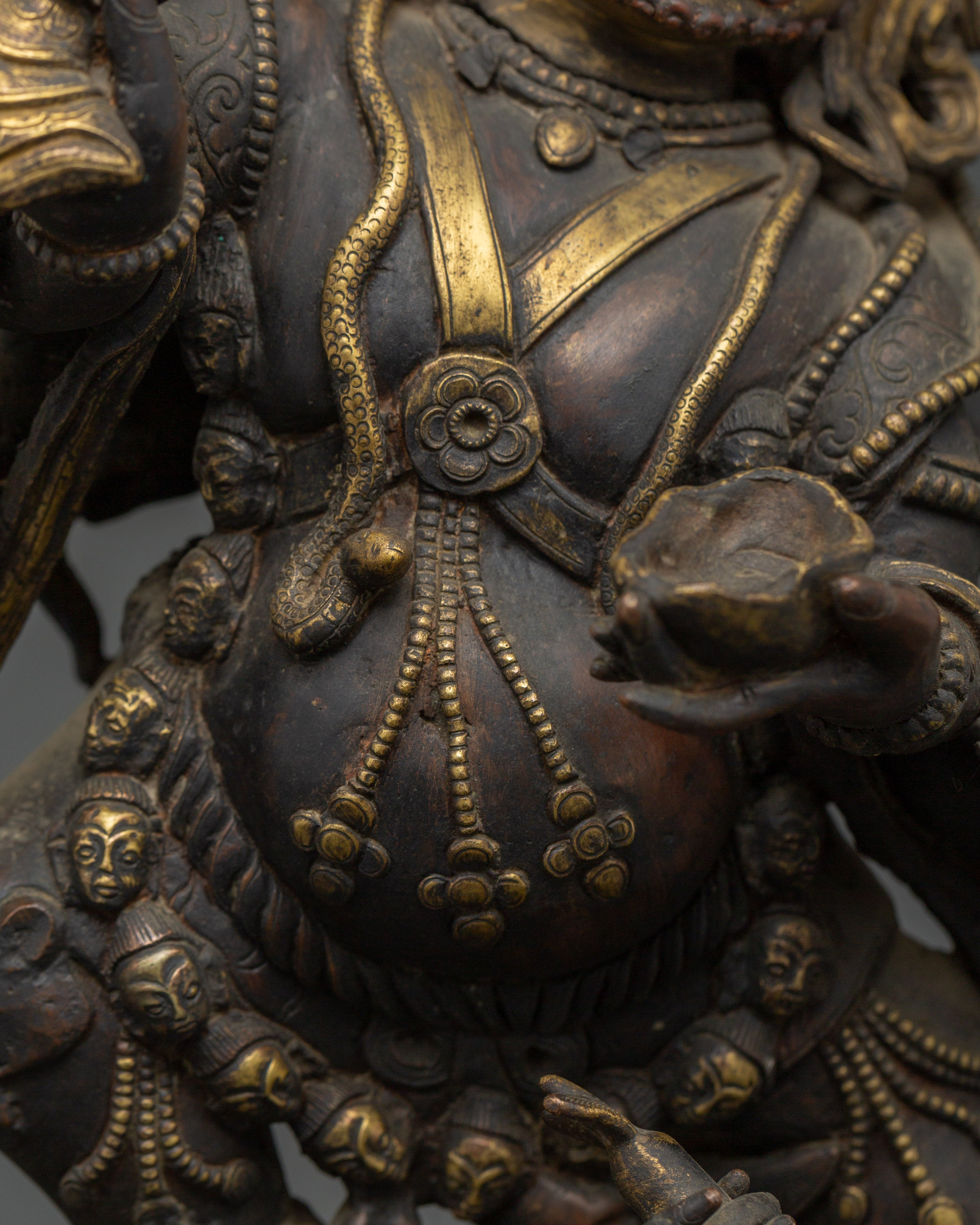Copper Mahakala Statue | Buddhist Protector Deity