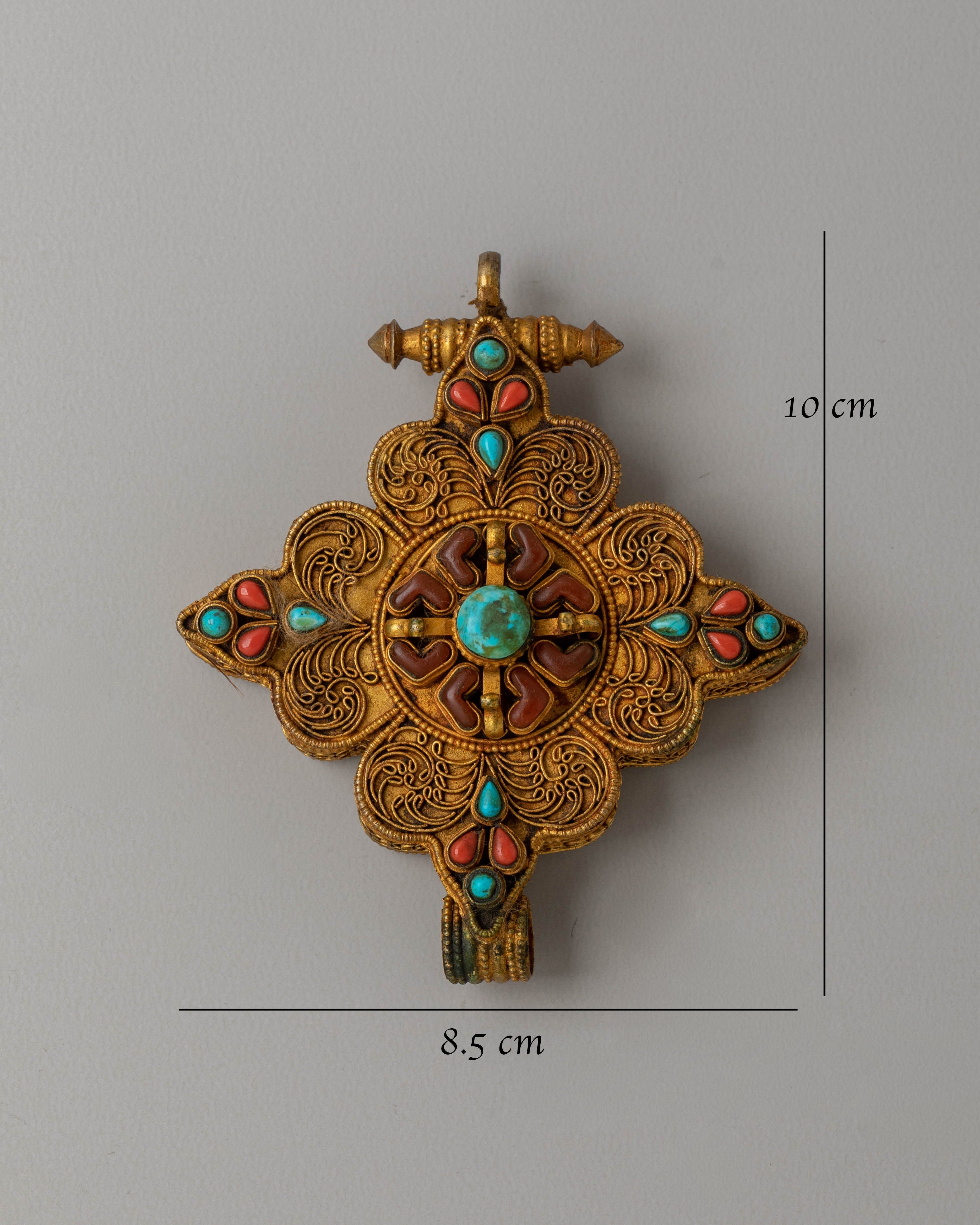 Tibetan Ghau Box Locket For Altar and Shrine |  Buddhist Shrine