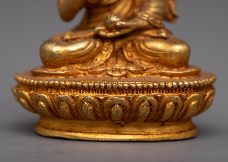 Machine-Made Copper Amoghasiddhi Buddha Statue | Symbolizing Spiritual Attainment