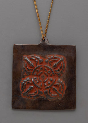 Traditional Buddhist Brass Locket with Sacred Motifs | Perfect for Spiritual Devotion