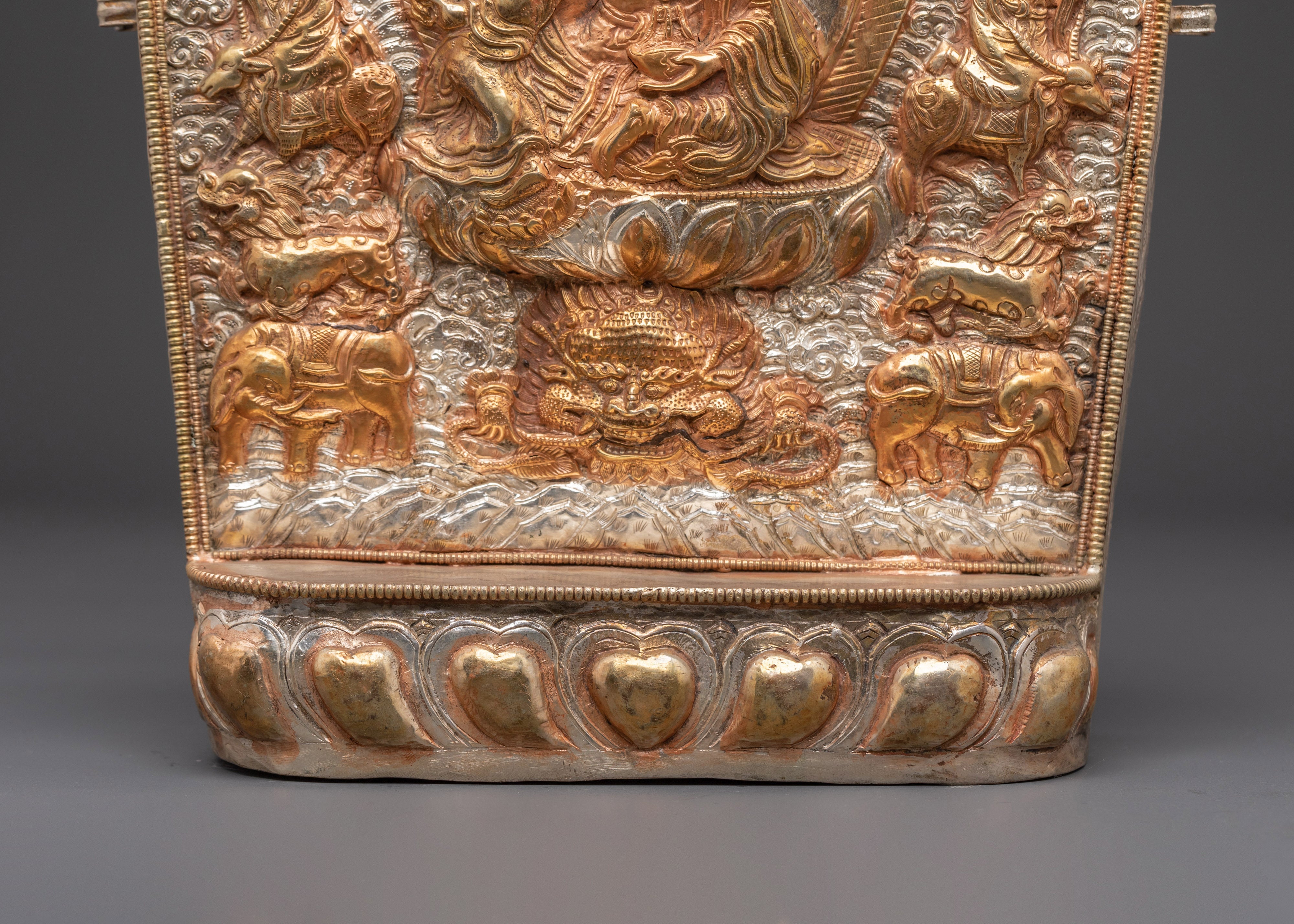Handmade Tibetan Ghau with Padmasambhava | Sacred Buddhist Amulet