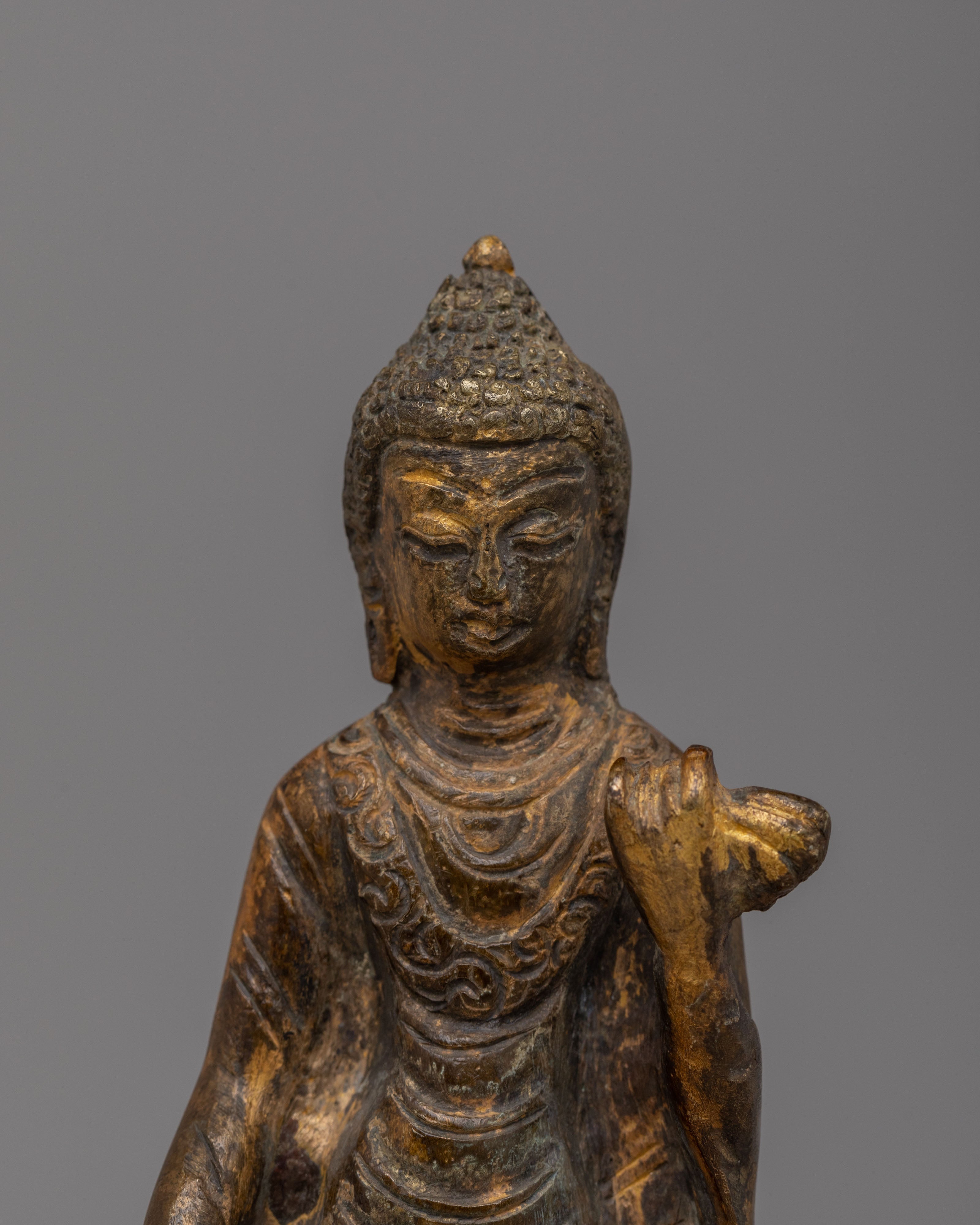Himalayan Dipankara Buddha Figurine | Symbol of Light and Enlightenment