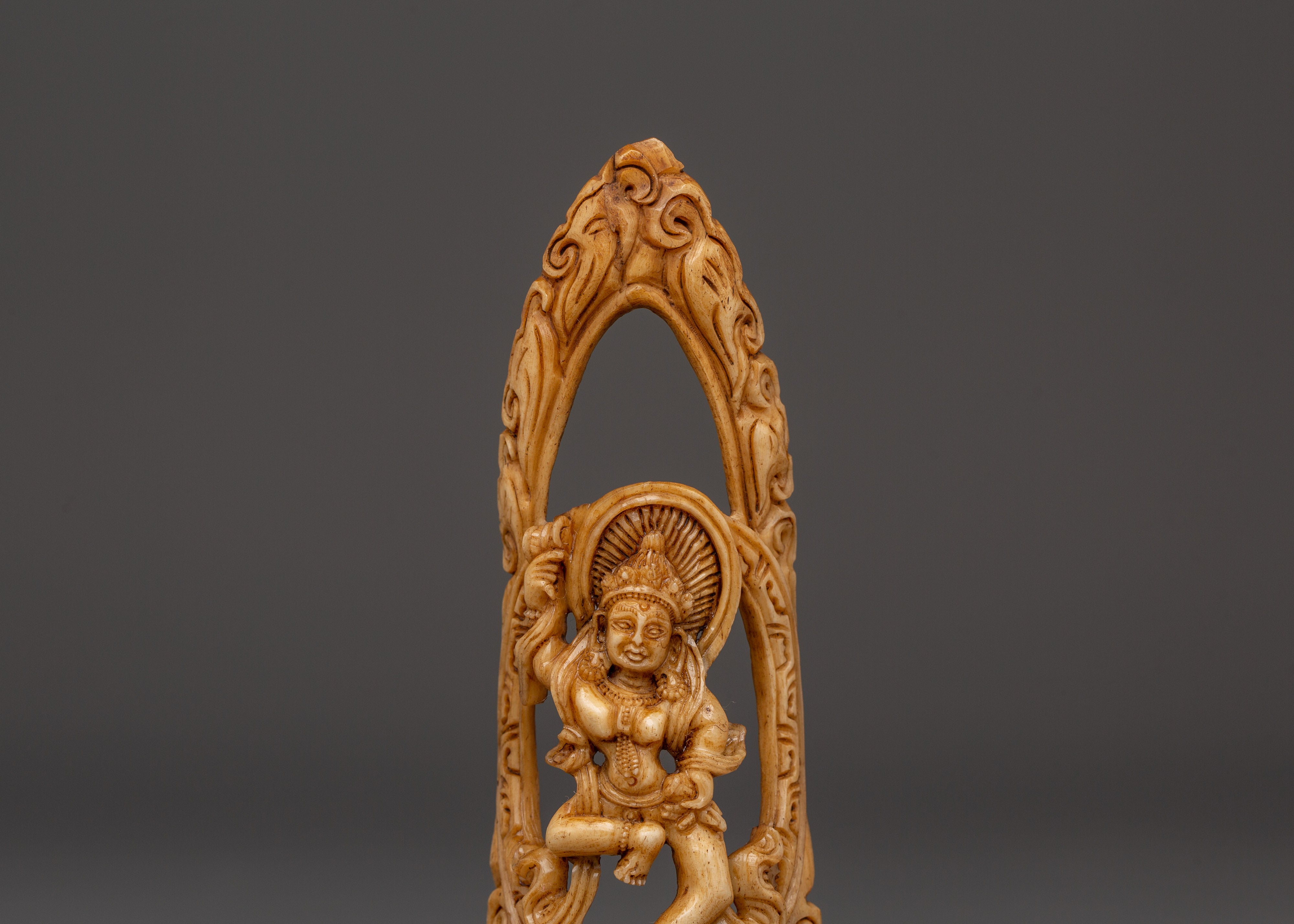 Yamantaka Tantric Figure | Hand-Carved Yak Bone