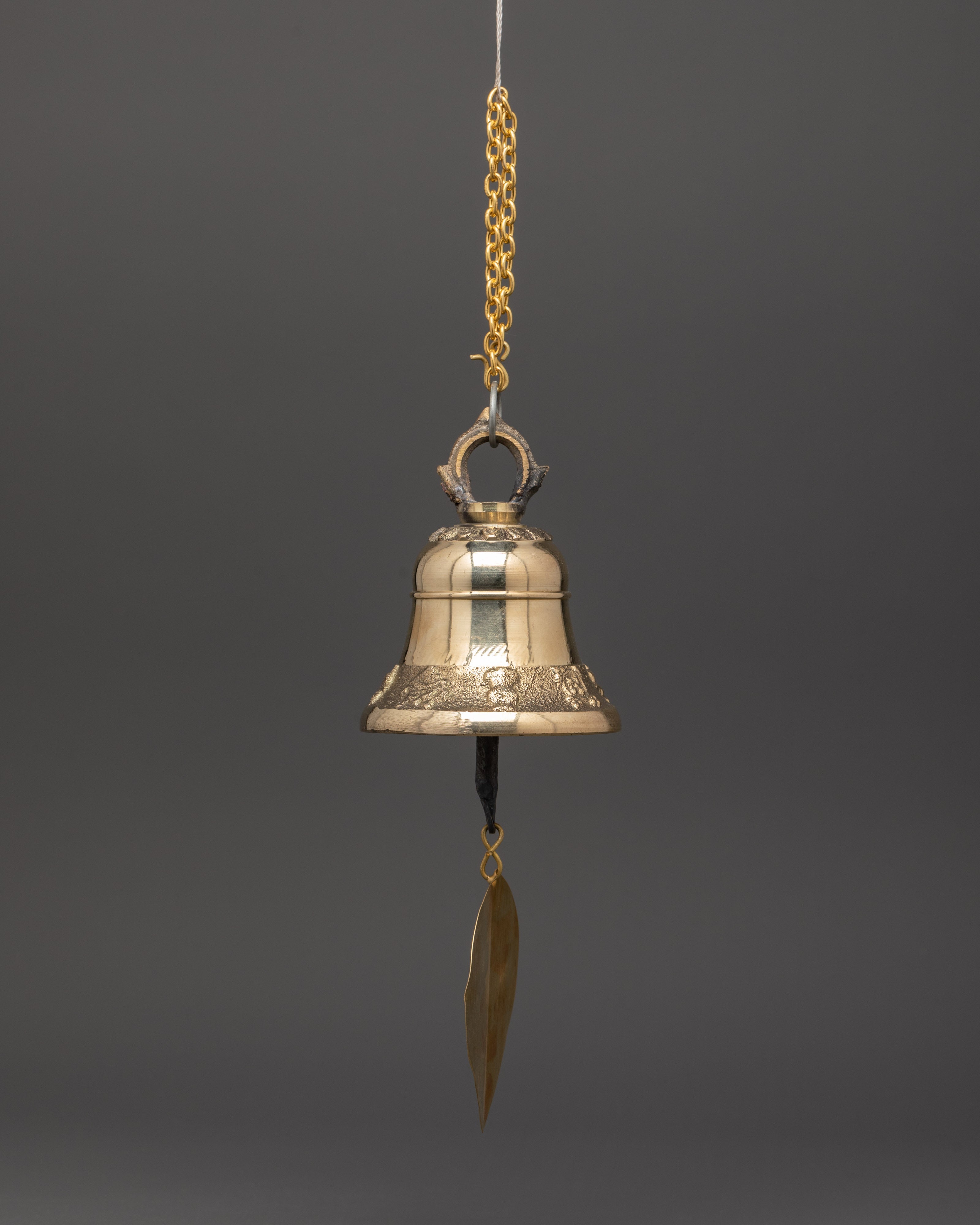 Hanging Bell Ritual Buddhist Decor | Bronze Meditation and Ritual Bell