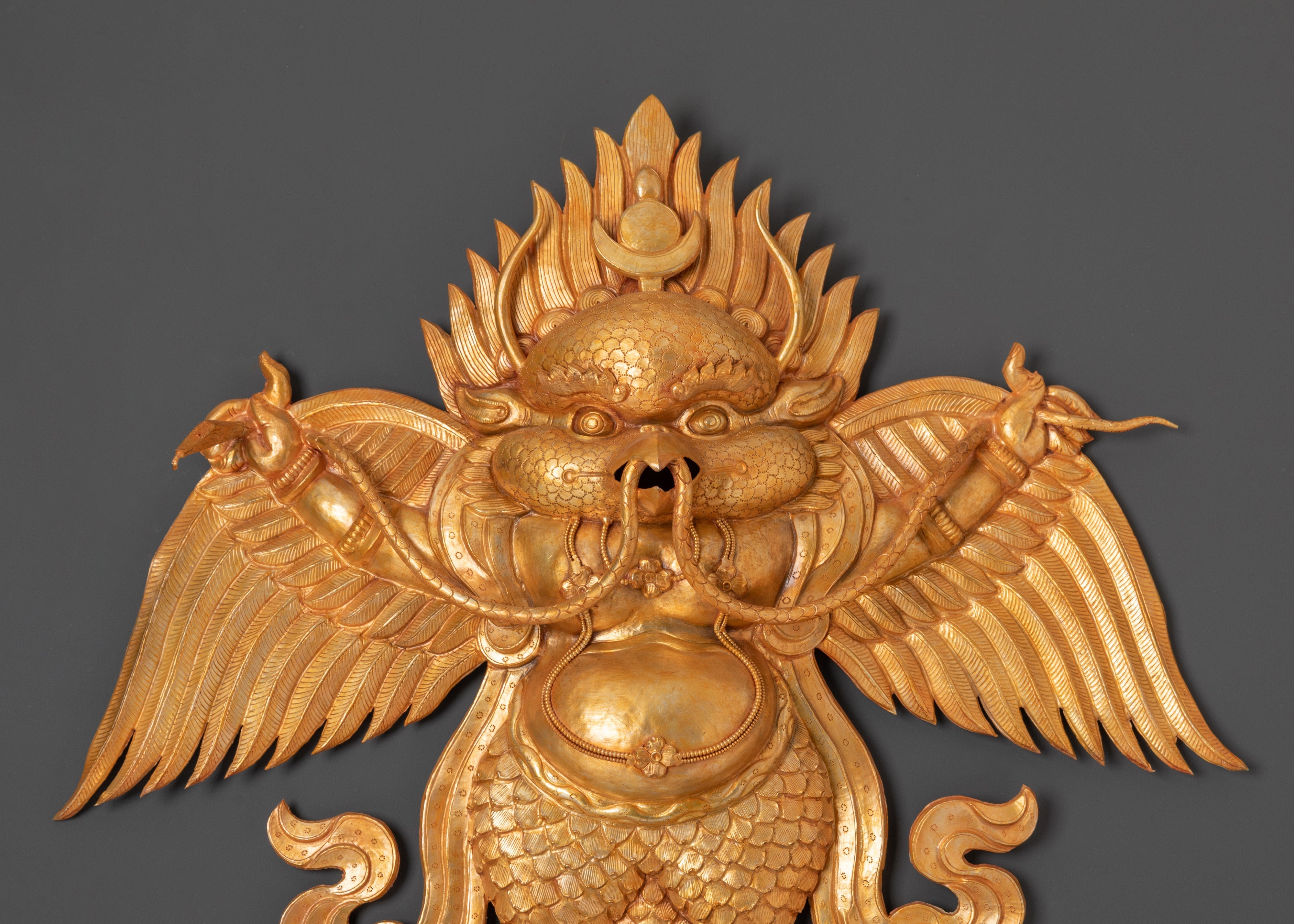 Buddhist Garuda Wall Hanging | Mythical Bird Sculpture
