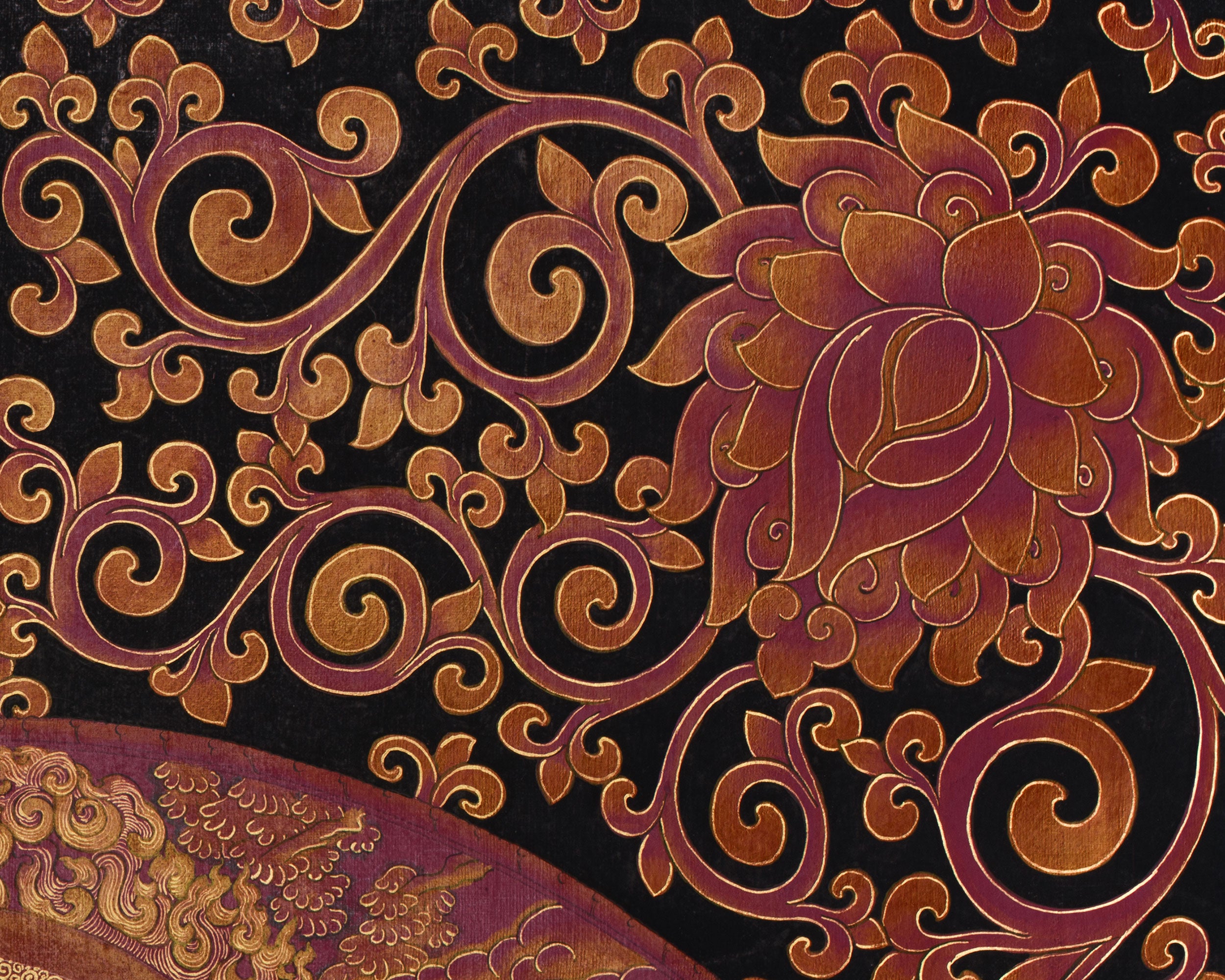 White Dzambhala Thangka | The Guardian of Wealth and Fortune