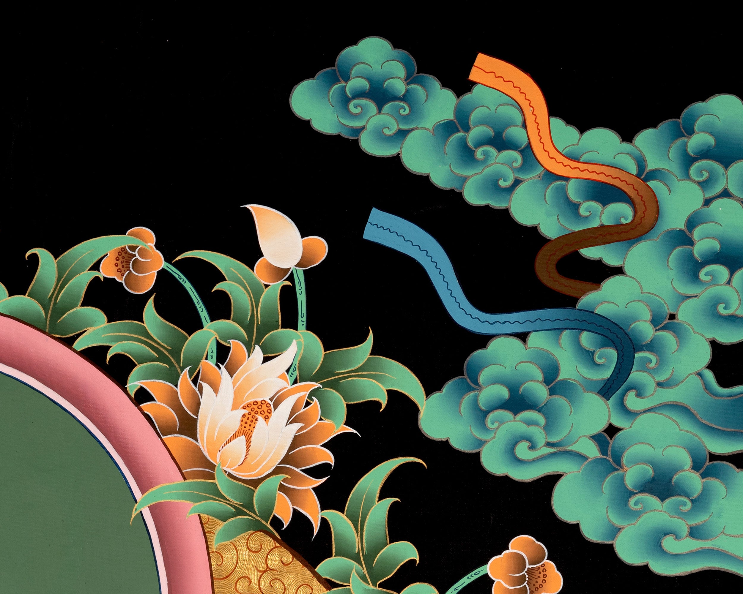 Religious Shakyamuni Buddha Thangka  | Buddhist Art | Wall Decors