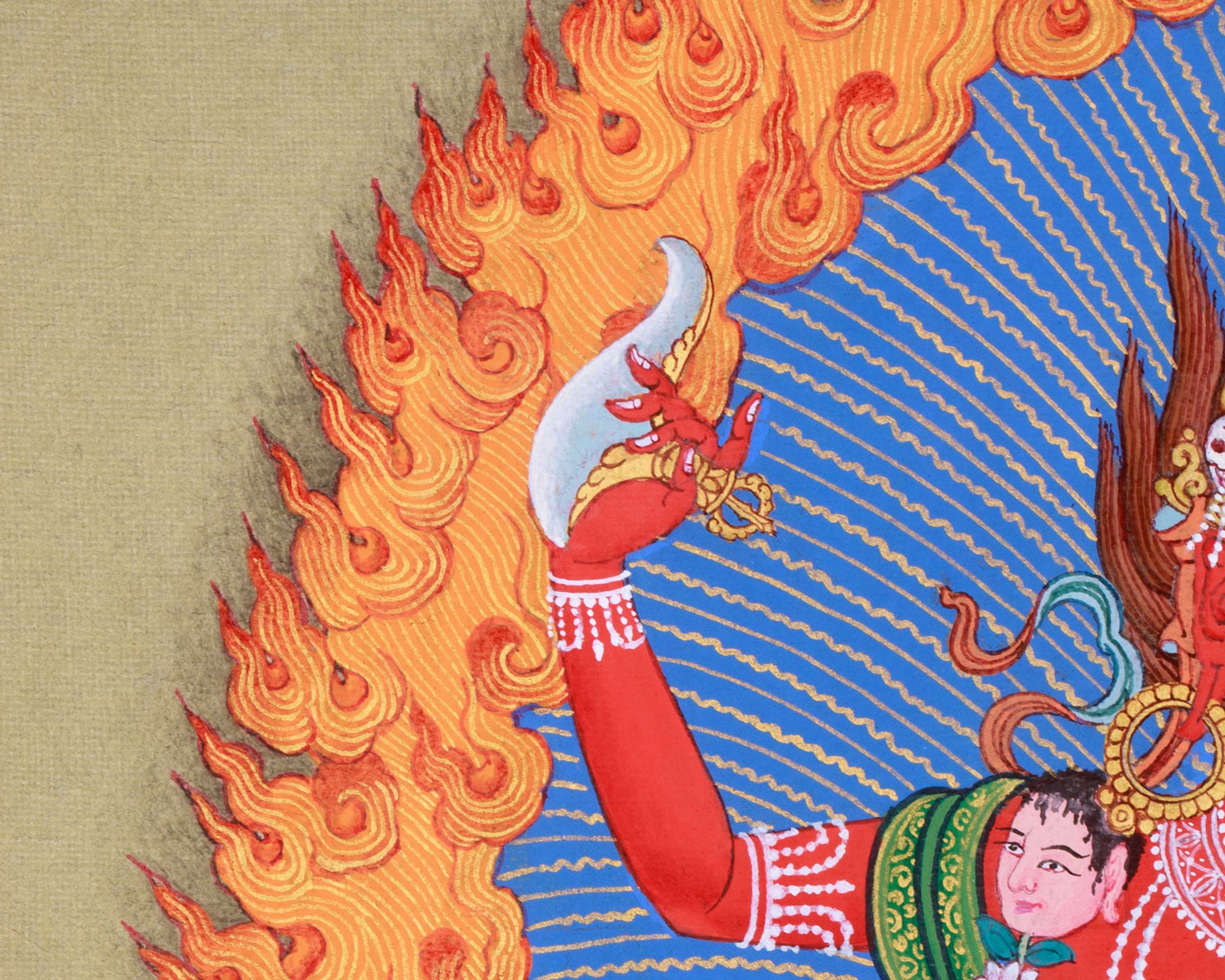 Small Vajrabarahi, Wrathful Vajrayogini Thangka
