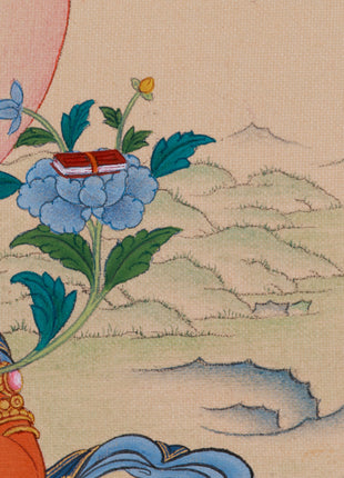 Spiritual Art of Manjushri Bodhisattva | Symbol of Wisdom and Knowledge