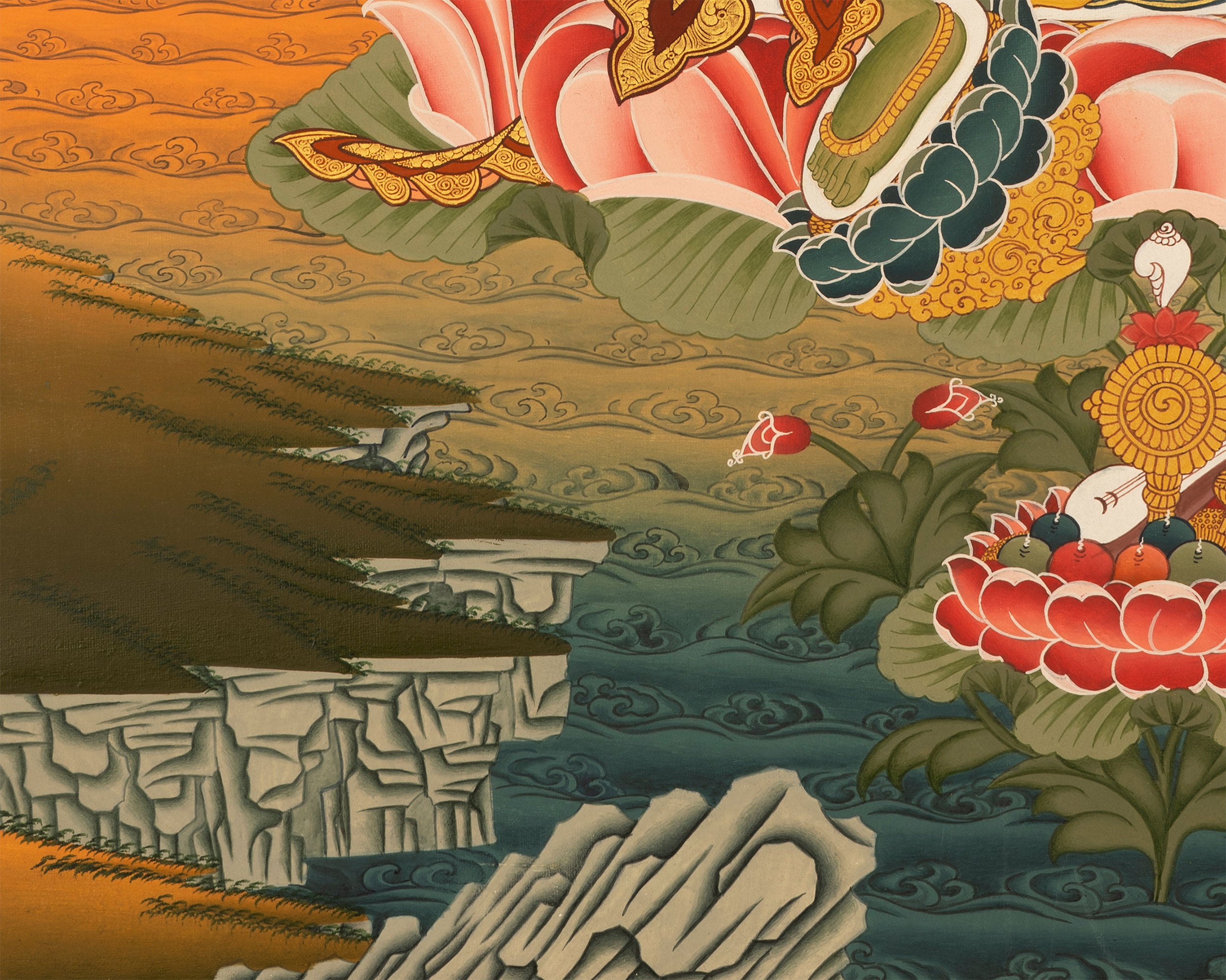 Bodhisattva Green Tara Thangka | Tibetan Goddess of Swift Compassion