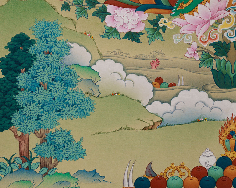 Green Tara Thangka | The Compassionate Protector and Savior