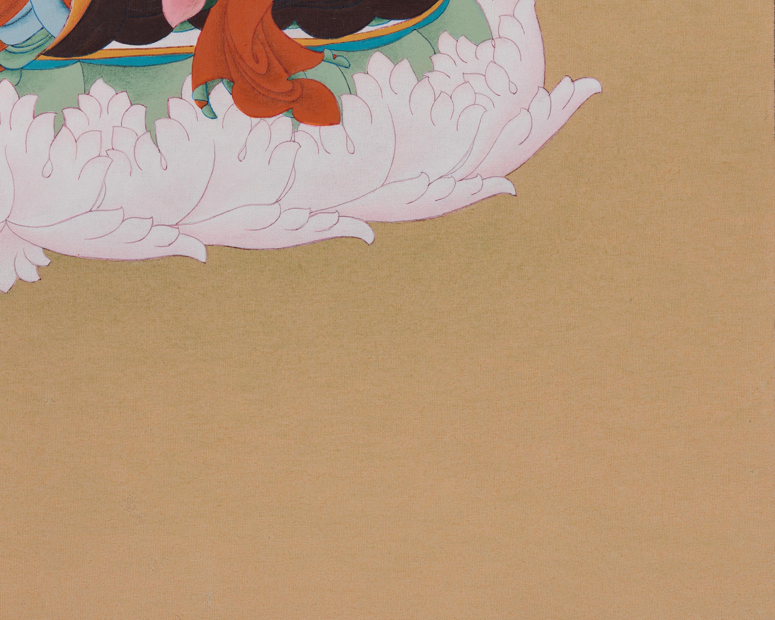 61 cm Tibetan Guru Rinpoche Painting | Padmasambhava Artwork