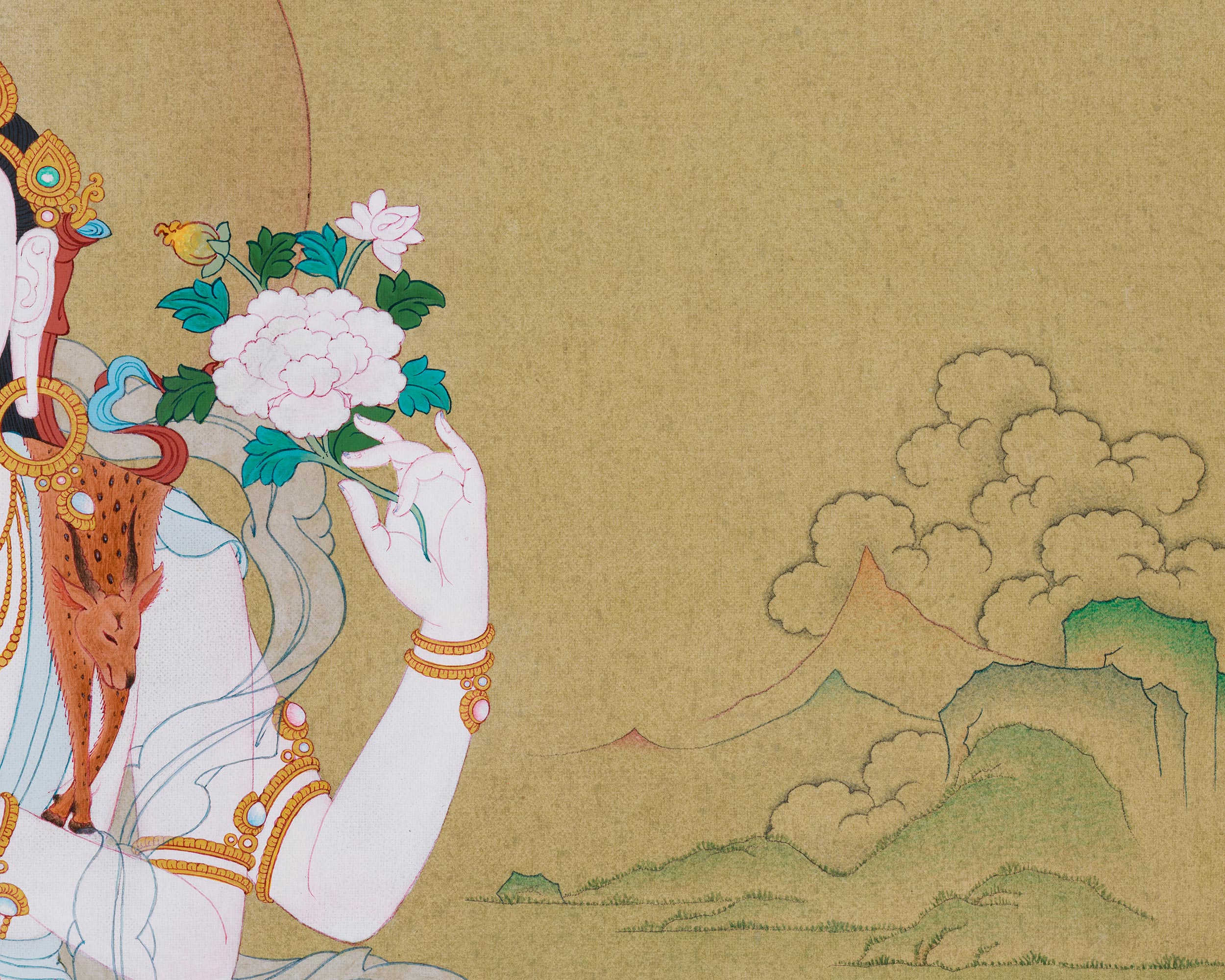 Thangka of Chenrezig | Bodhisattva Of Compassion