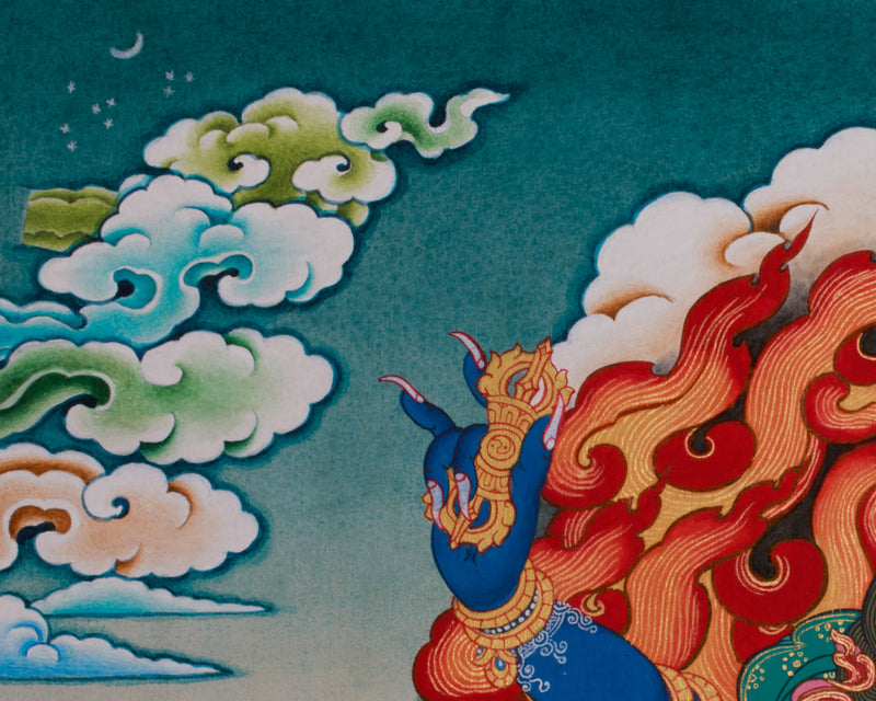 Trio Bodhisattva Thangka | Vajrapani, Chenrezig and Manjushri