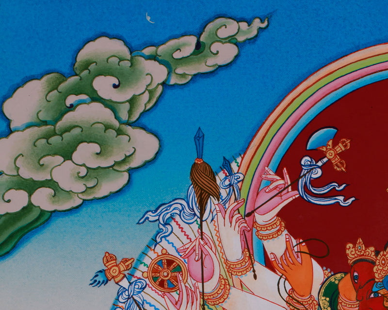 Chakrasambhara Thangka | Wisdom and Enlightenment Painting