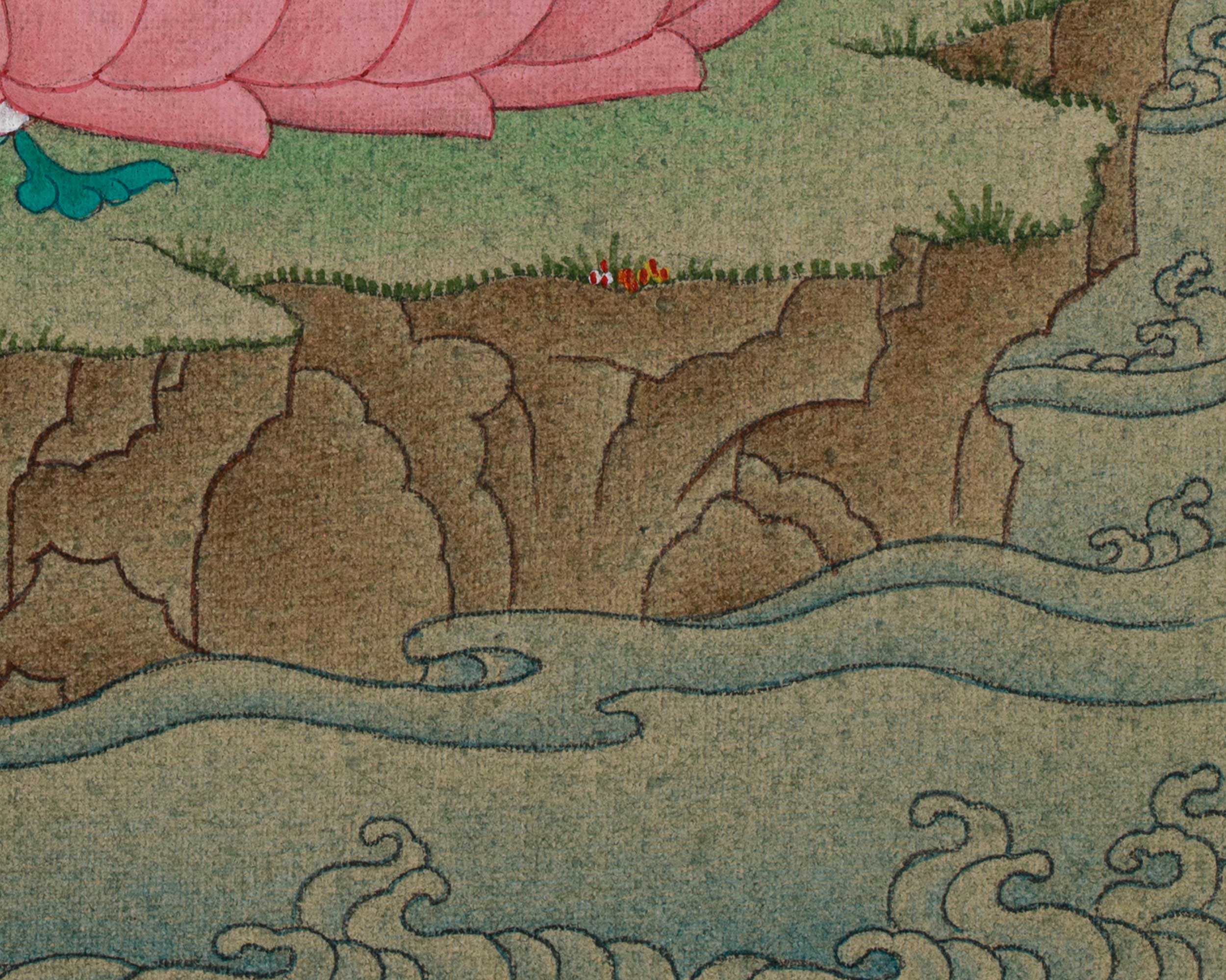 Himalayan Red Tara Thangka | Goddess of Protection and Compassion