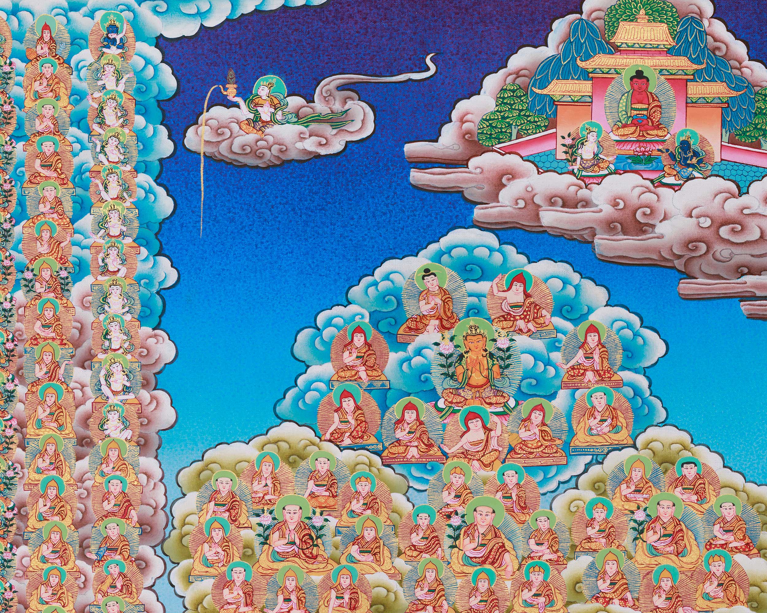 Gelugpa Lineage Refuge Tree | The Lineage of Wisdom and Compassion