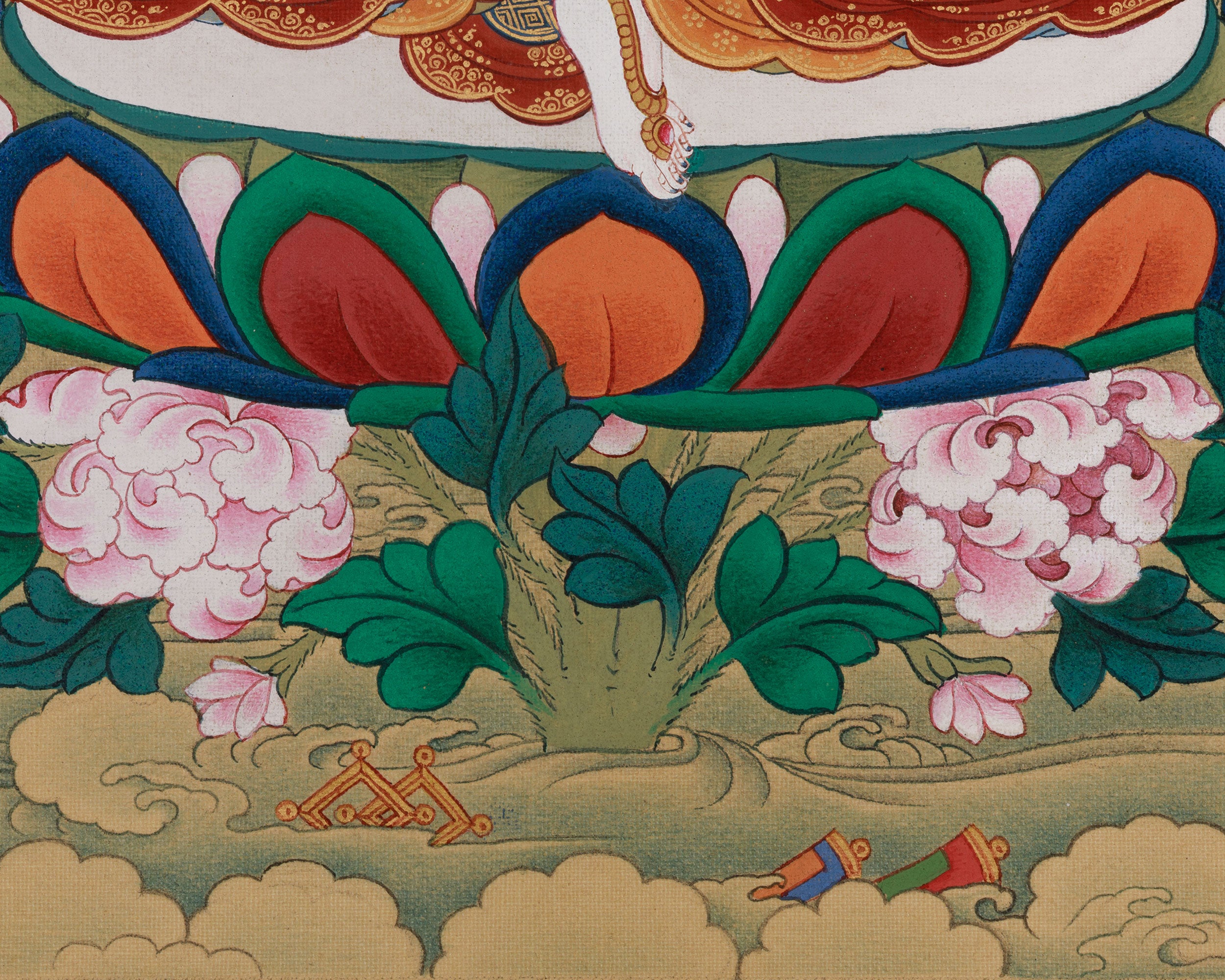 Sacred Dakini Mandarva | Consort of Guru Rinpoche with Amitabha Buddha