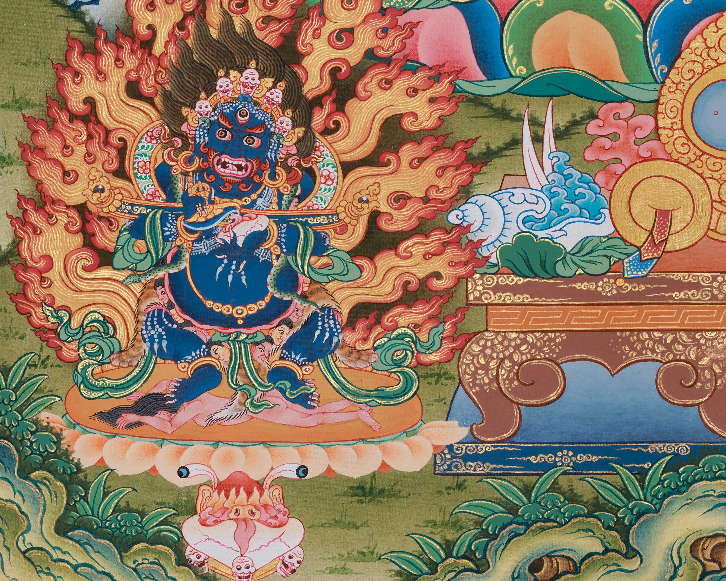 Traditional Guhyasamaja Thangka | Vajrayana Buddhism