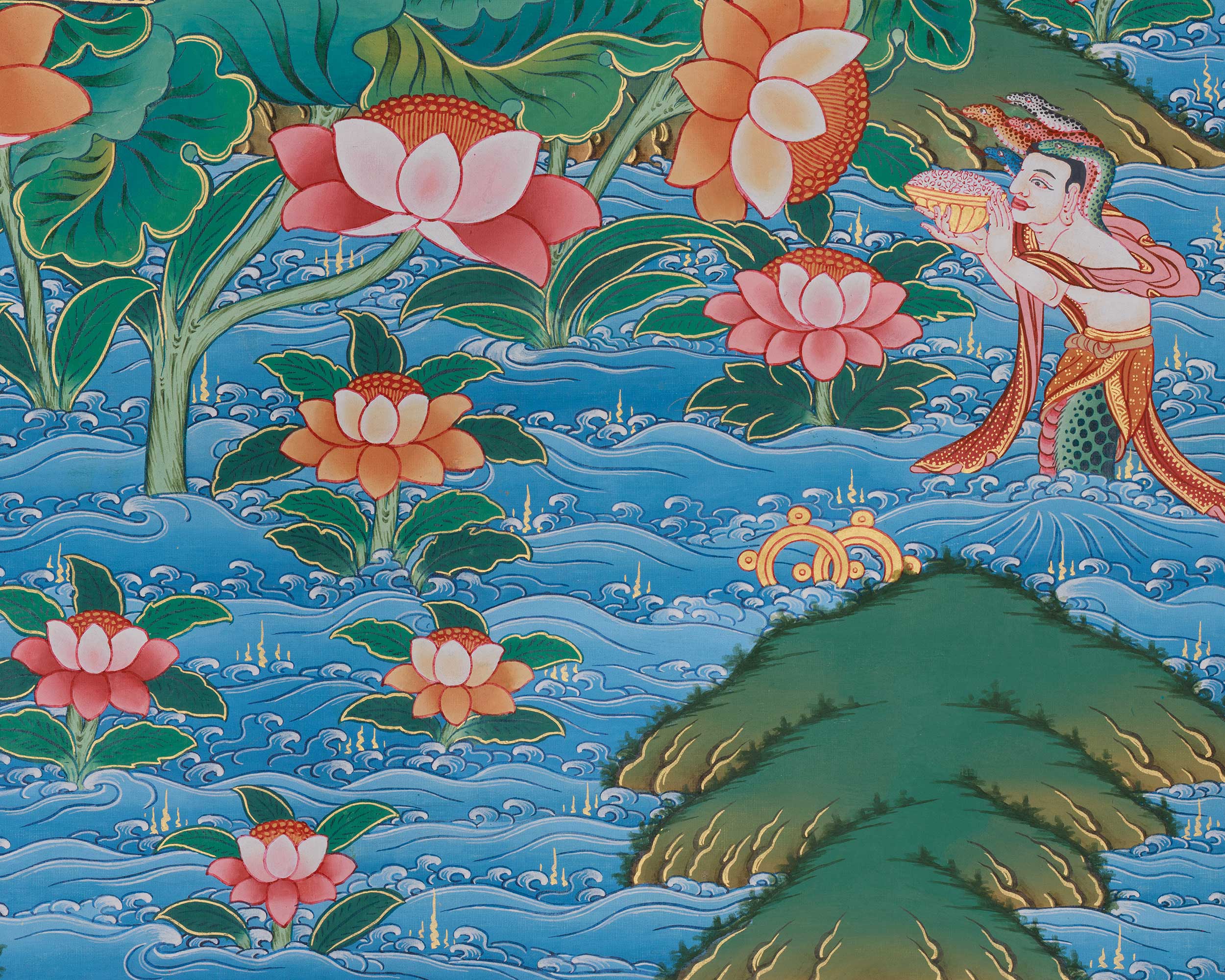 Nagarjuna Artwork | A Divine Depiction of the Buddhist Philosopher and Scholar